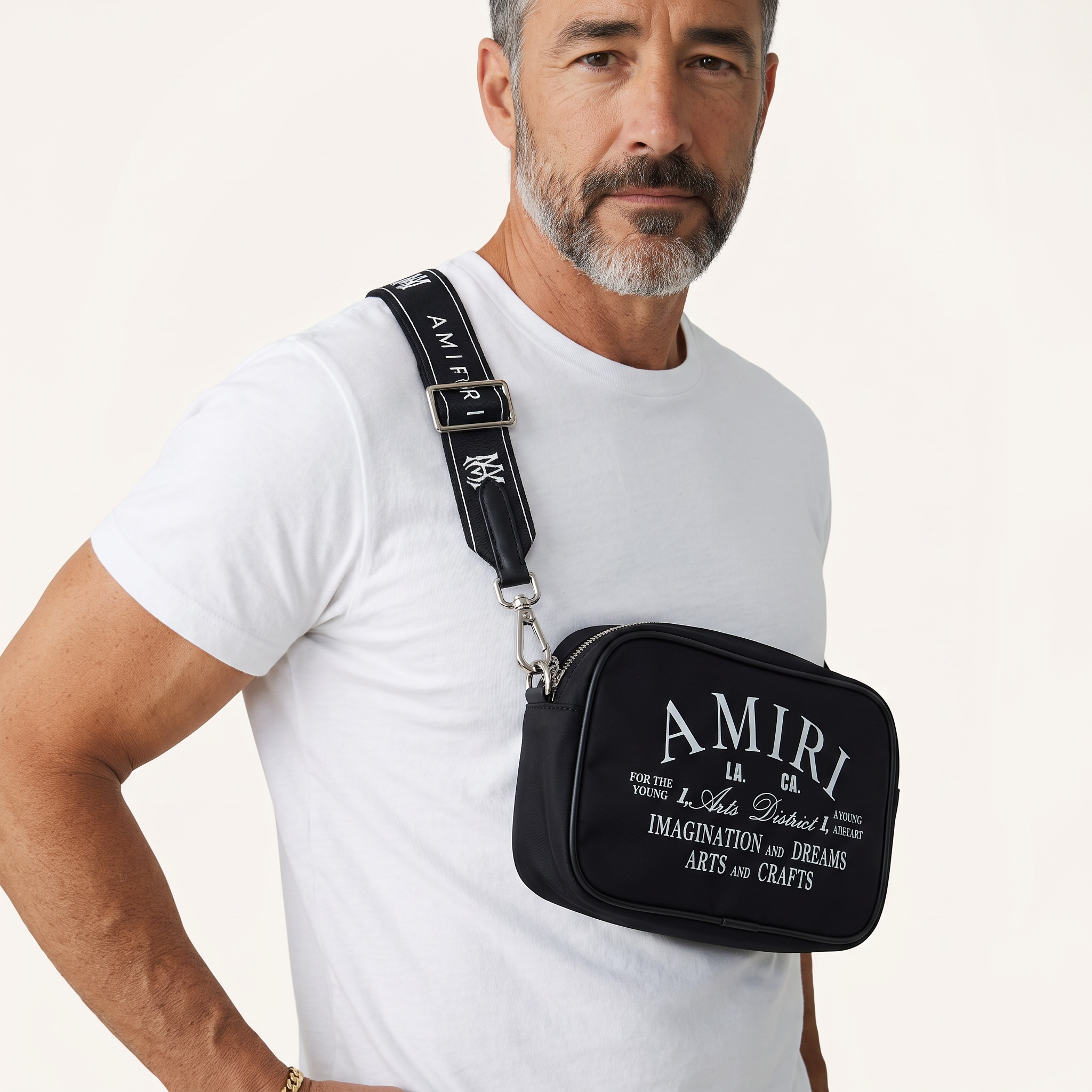 AMIRI Black Crossbody Bag 🖤🔥 Luxury Streetwear Shoulder Bag ⚡💣