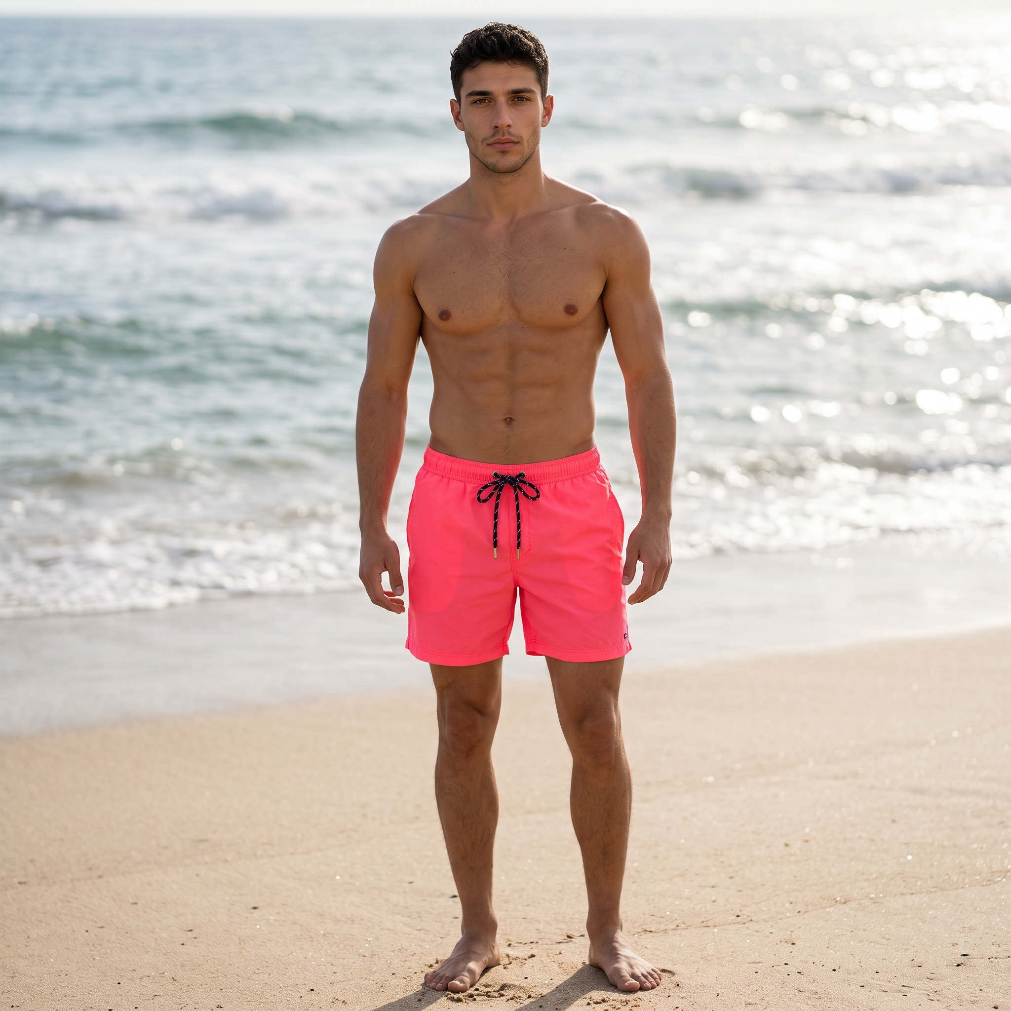 Louis Vuitton Essential Swim Shorts – Coral Red 🌺🌊