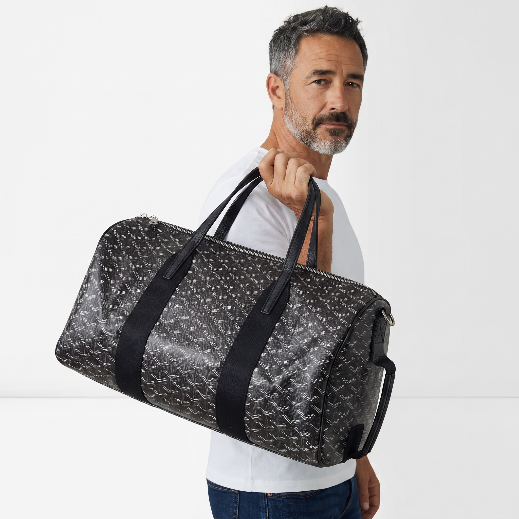 Goyard Black Monogram Duffle Bag 🖤🧳✨ | Luxury Travel Essential 🔥✈️