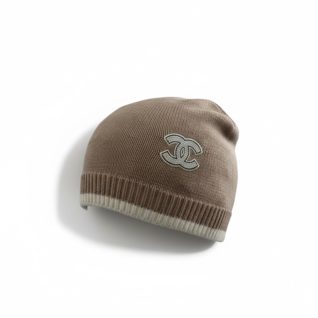 Chanel Signature Knit Beanie – Timeless CC Logo Winter Hat ❄️✨