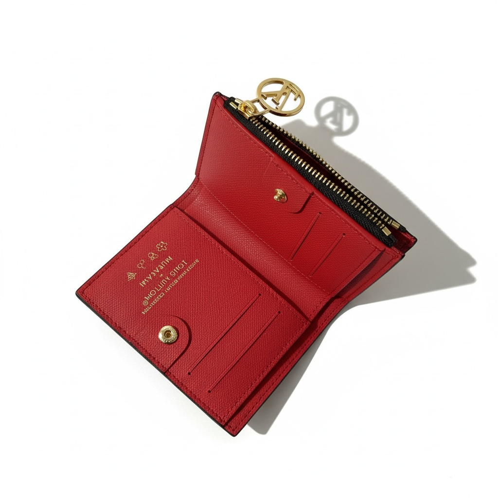 Louis Vuitton Monogram Cherry Zippy Compact Wallet 🍒✨
