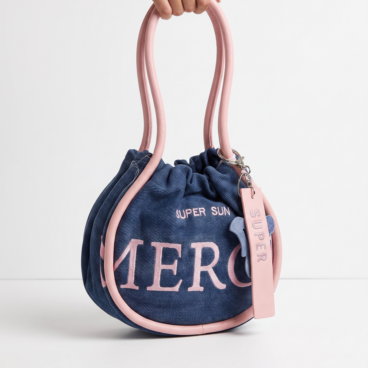 Super Sun Denim Mini Bucket Bag 💙✨