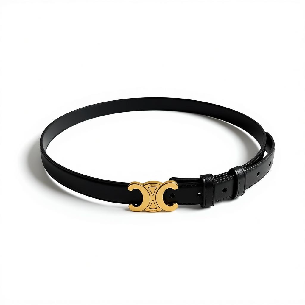 ICONIC CÉLINE TRIOMPHE BELT – PARISIAN LUXURY ESSENTIAL ✨🖤 115cm
