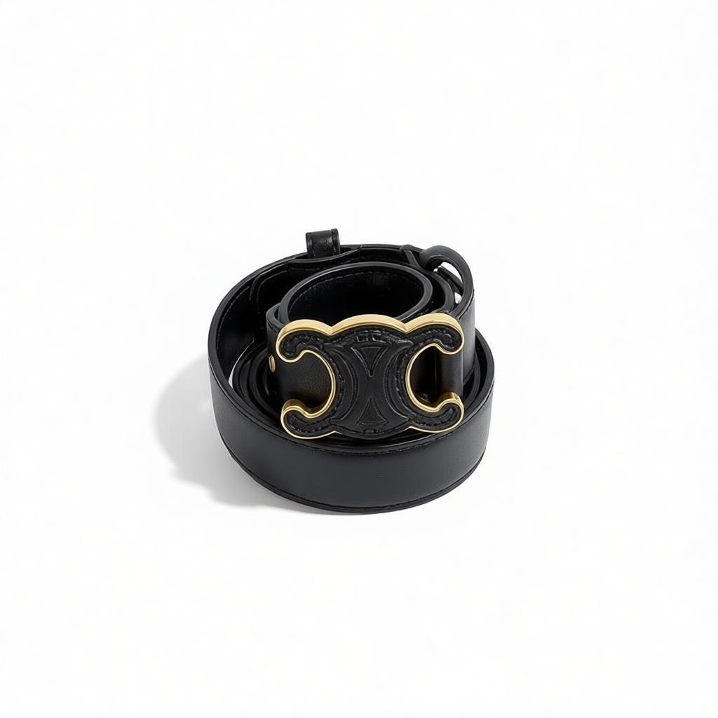ICONIC CÉLINE TRIOMPHE BELT – ULTIMATE SYMBOL OF PARISIAN LUXURY & POWER ✨🖤100cm
