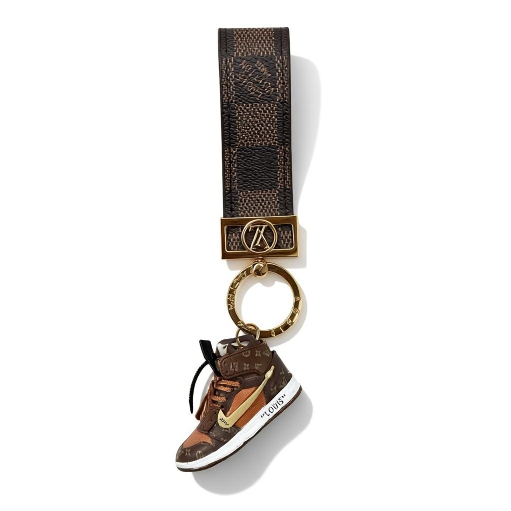 LV-Style Sneaker Keychain 🔑👟✨