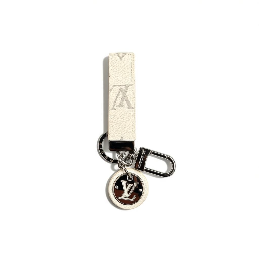 Louis Vuitton White Monogram Keychain 🔑🤍✨