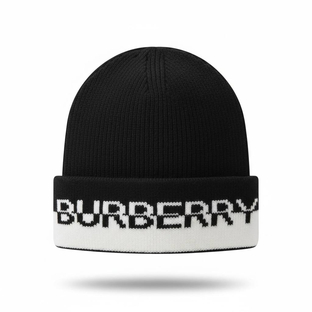 🖤🤍 Burberry Logo Knit Beanie 🤍🖤