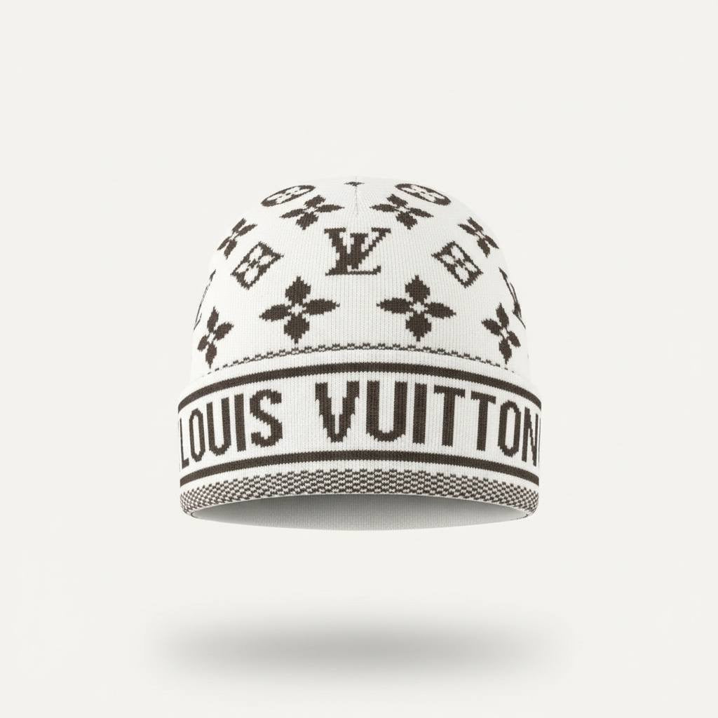 🤍🤎 Louis Vuitton Monogram Knit Beanie 🤎🤍