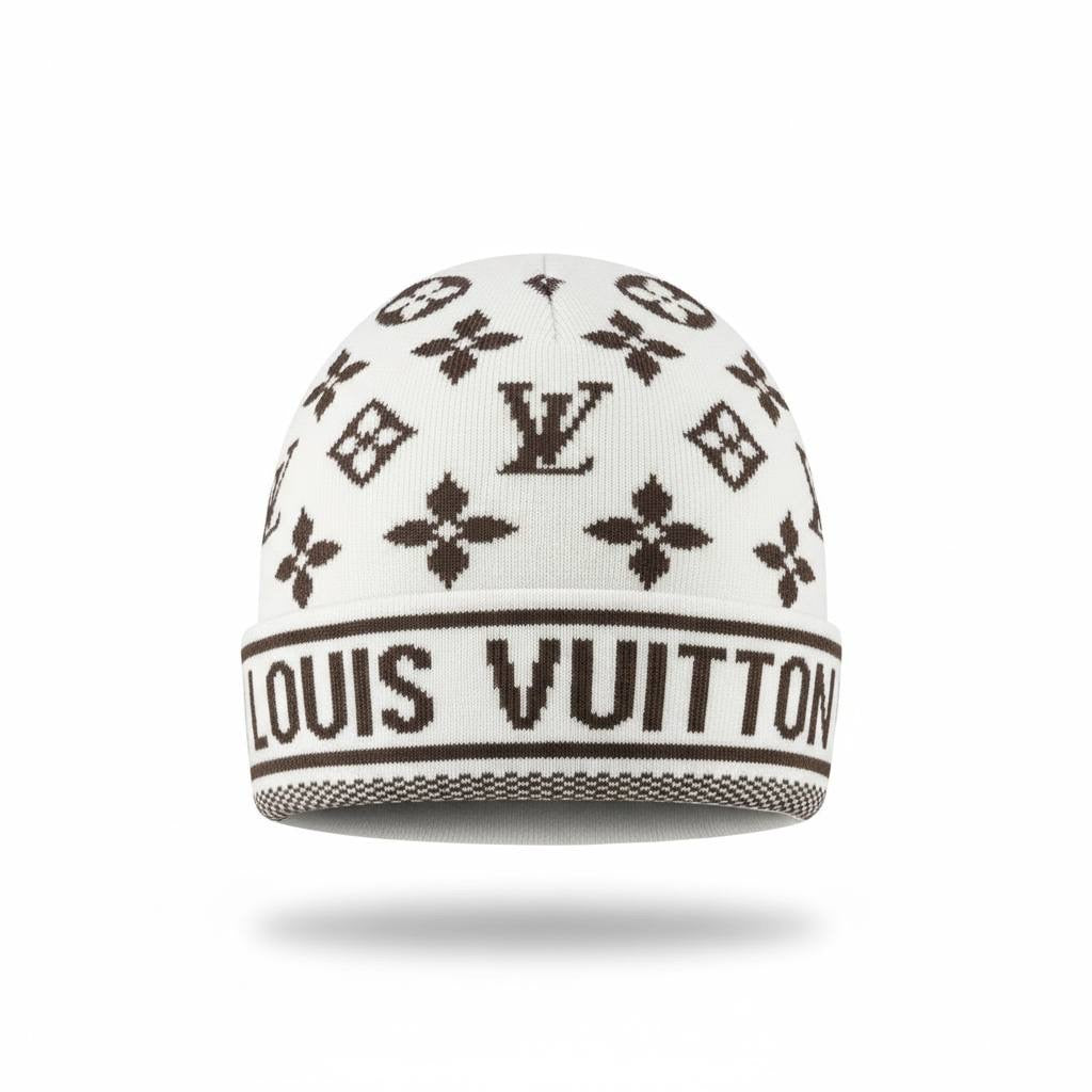 🤍🤎 Louis Vuitton Monogram Knit Beanie 🤎🤍