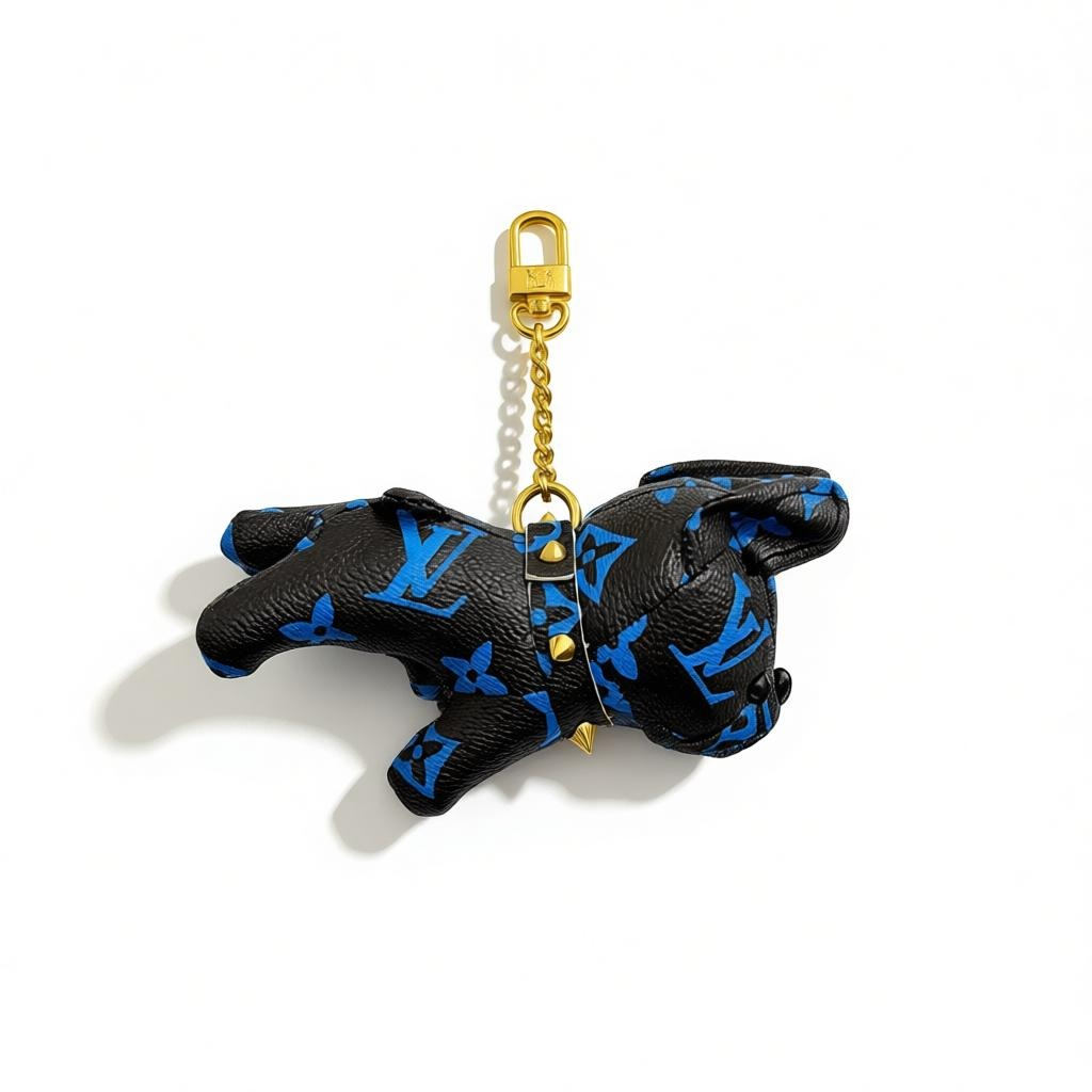 💙Louis Vuitton Blue Monogram Puppy Bag Charm💙