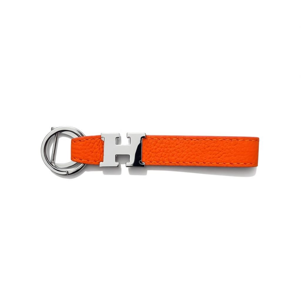 🧡✨ Hermès Orange Leather Key Holder ✨🧡