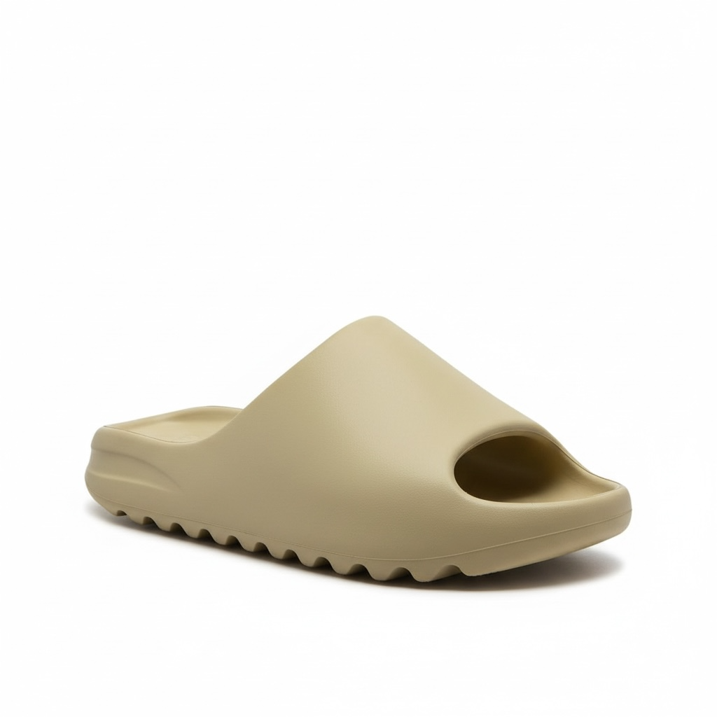 Adidas Yeezy-Style Slides – Beige Foam Comfort for Everyday Wear 🟤