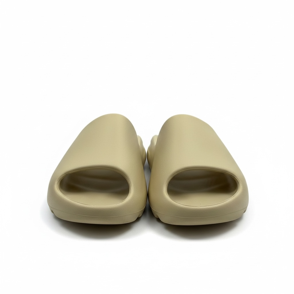 Adidas Yeezy-Style Slides – Beige Foam Comfort for Everyday Wear 🟤