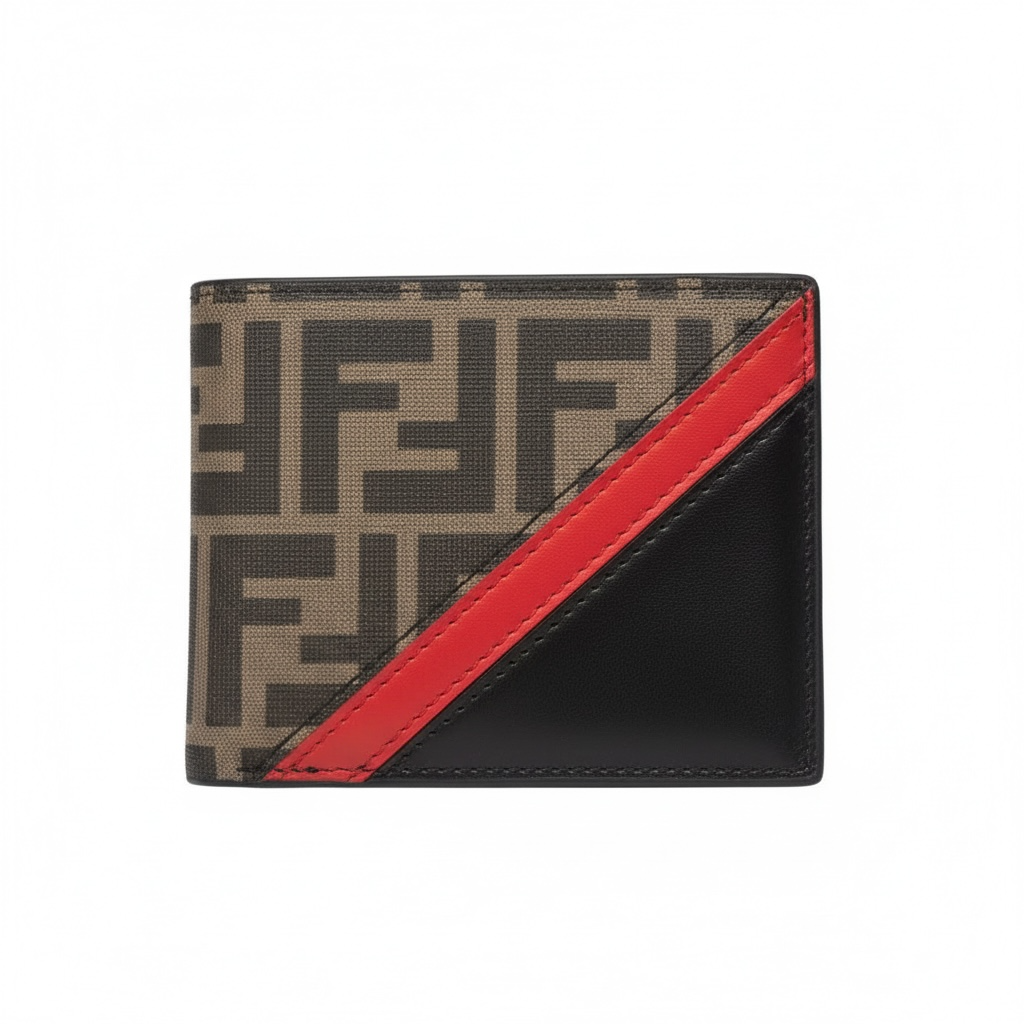 Fendi Roma Canvas & Leather Wallet