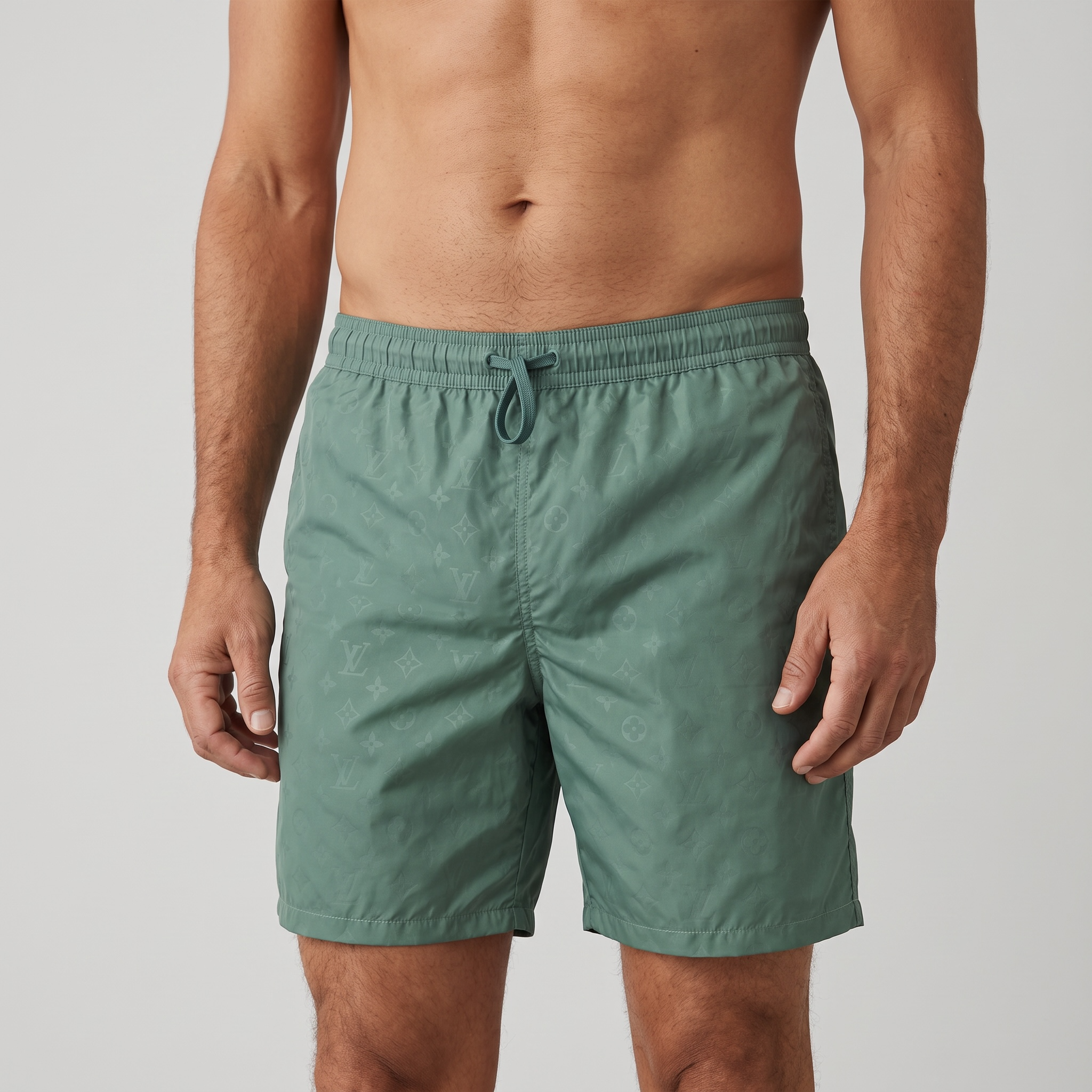 Louis Vuitton Green Swim Short – Tonal Monogram Luxury