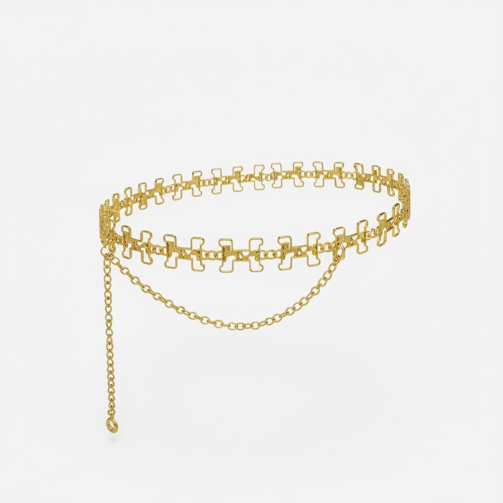 Hermès Gold Chain Belt – Iconic Link Design ✨💛