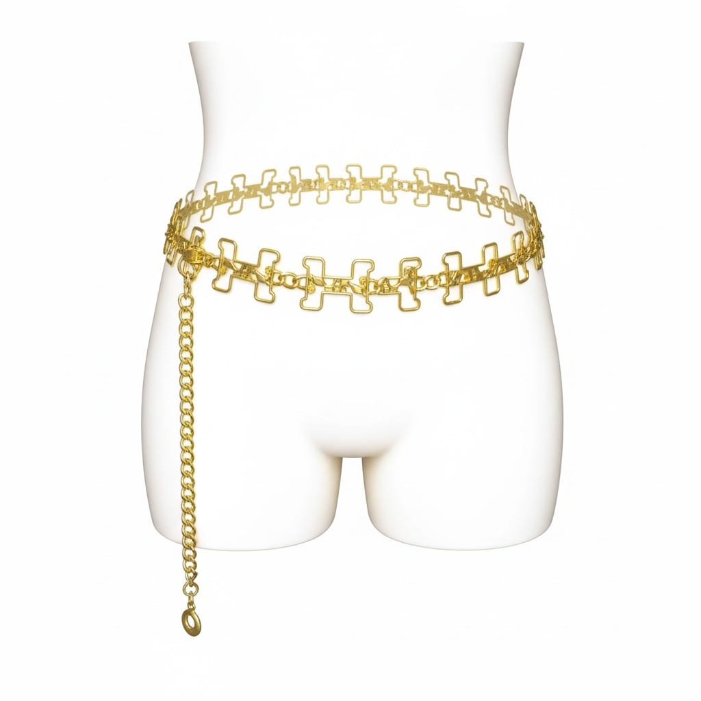 Hermès Gold Chain Belt – Iconic Link Design ✨💛