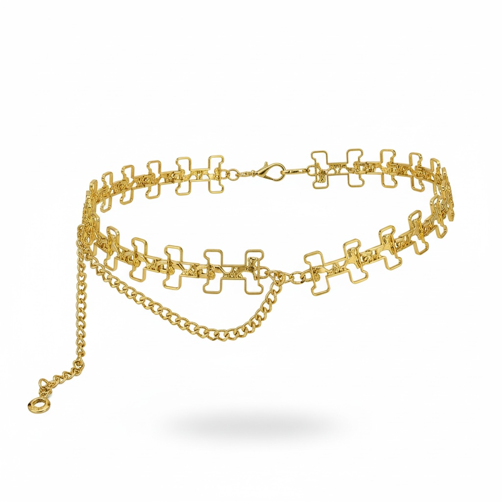 Hermès Gold Chain Belt – Iconic Link Design ✨💛