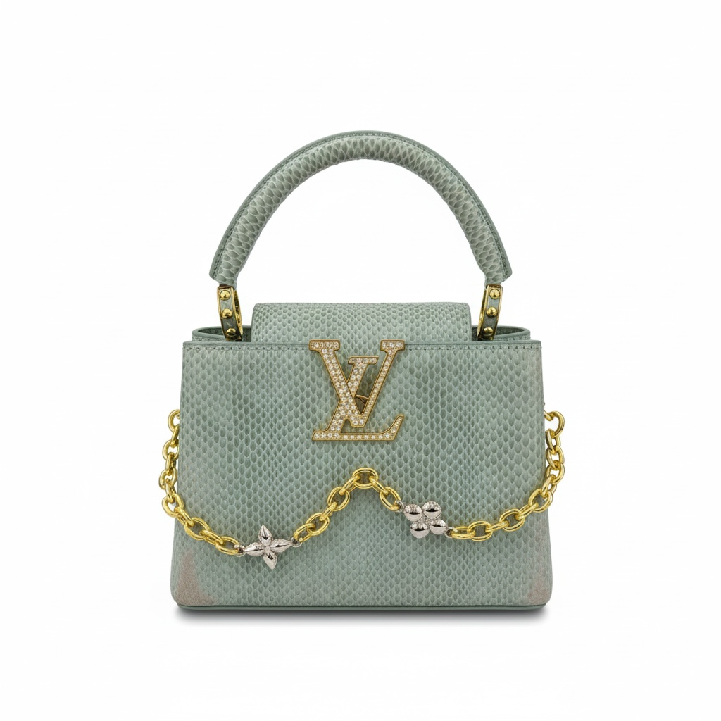 Louis Vuitton LV Mini Top-Handle Bag – Sage Green 👜✨