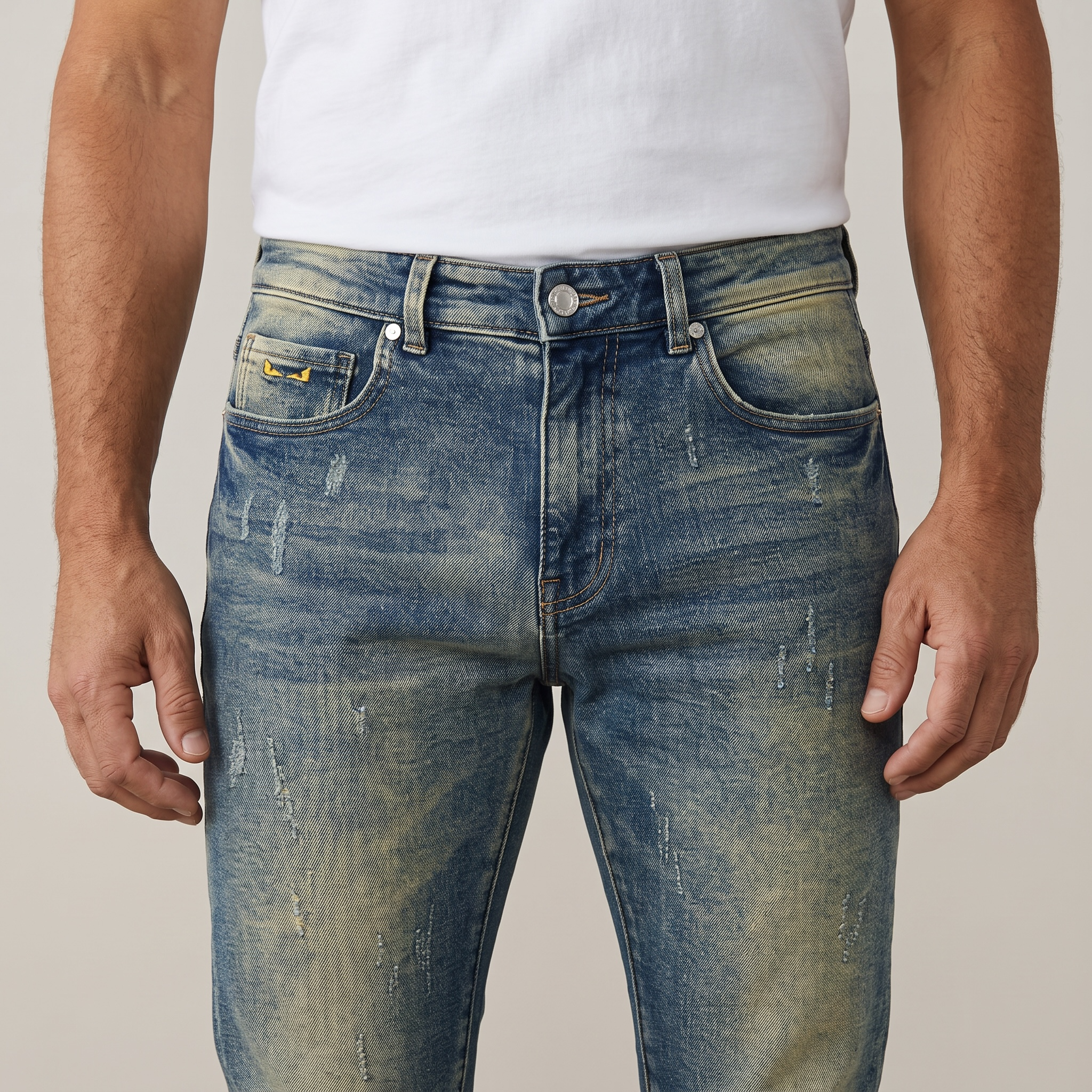 FENDI Roma Logo Pocket Jeans – Italian Craft with Iconic Edge