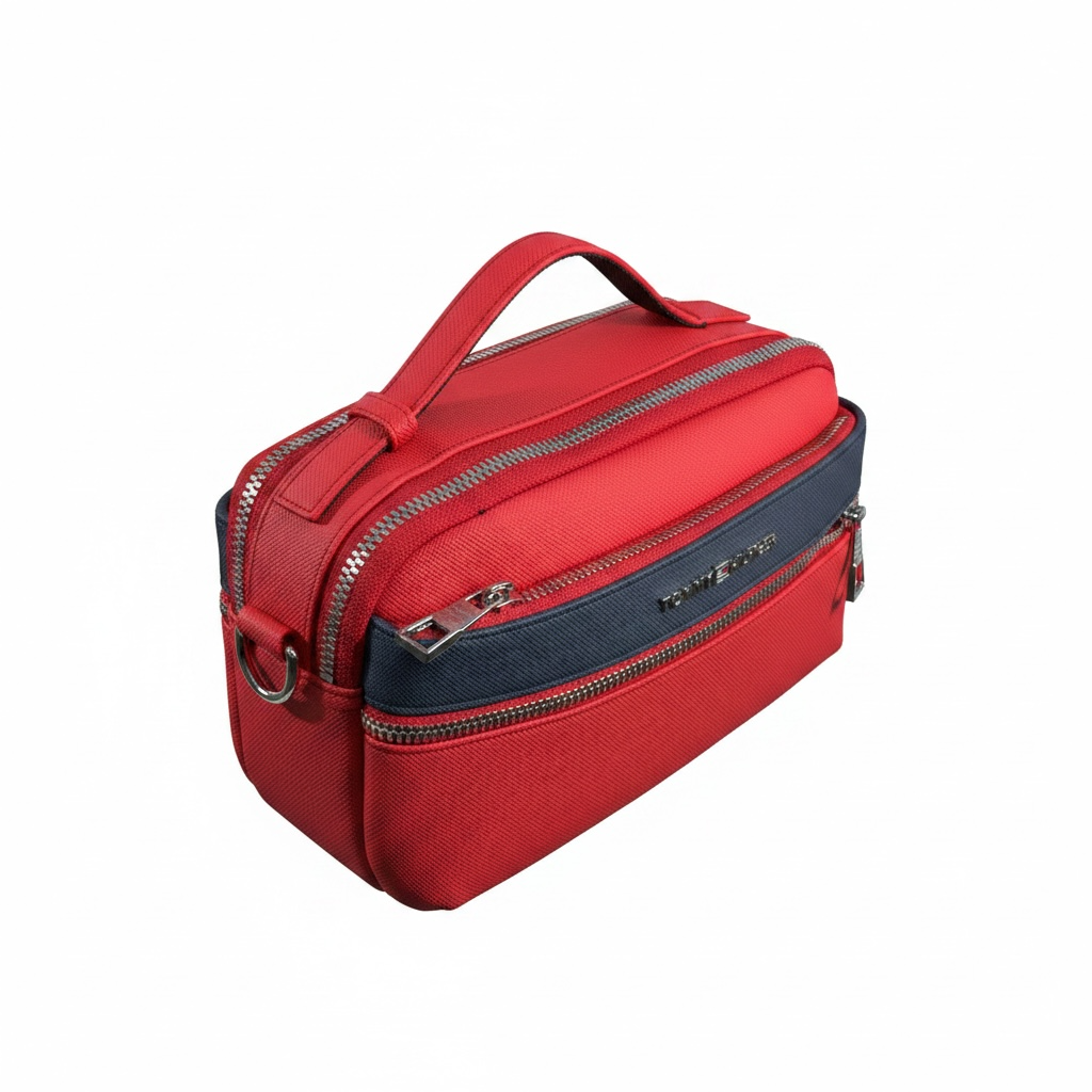 Tommy Hilfiger Red Crossbody Bag 🔴 | Bold Street Style Pouch