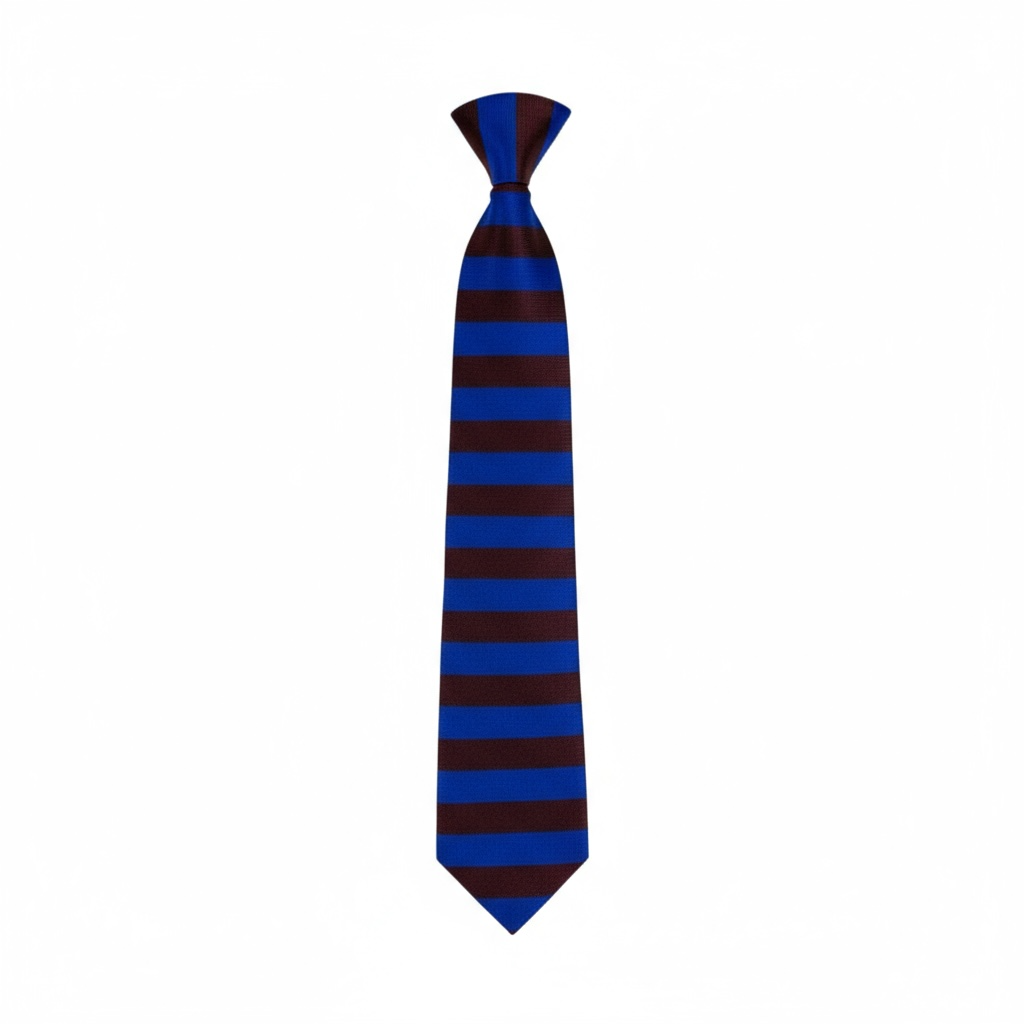 🔵 Burberry Luxury Silk Tie – Blue & Burgundy Striped Pattern 👔✨ | Designer Men’s Necktie