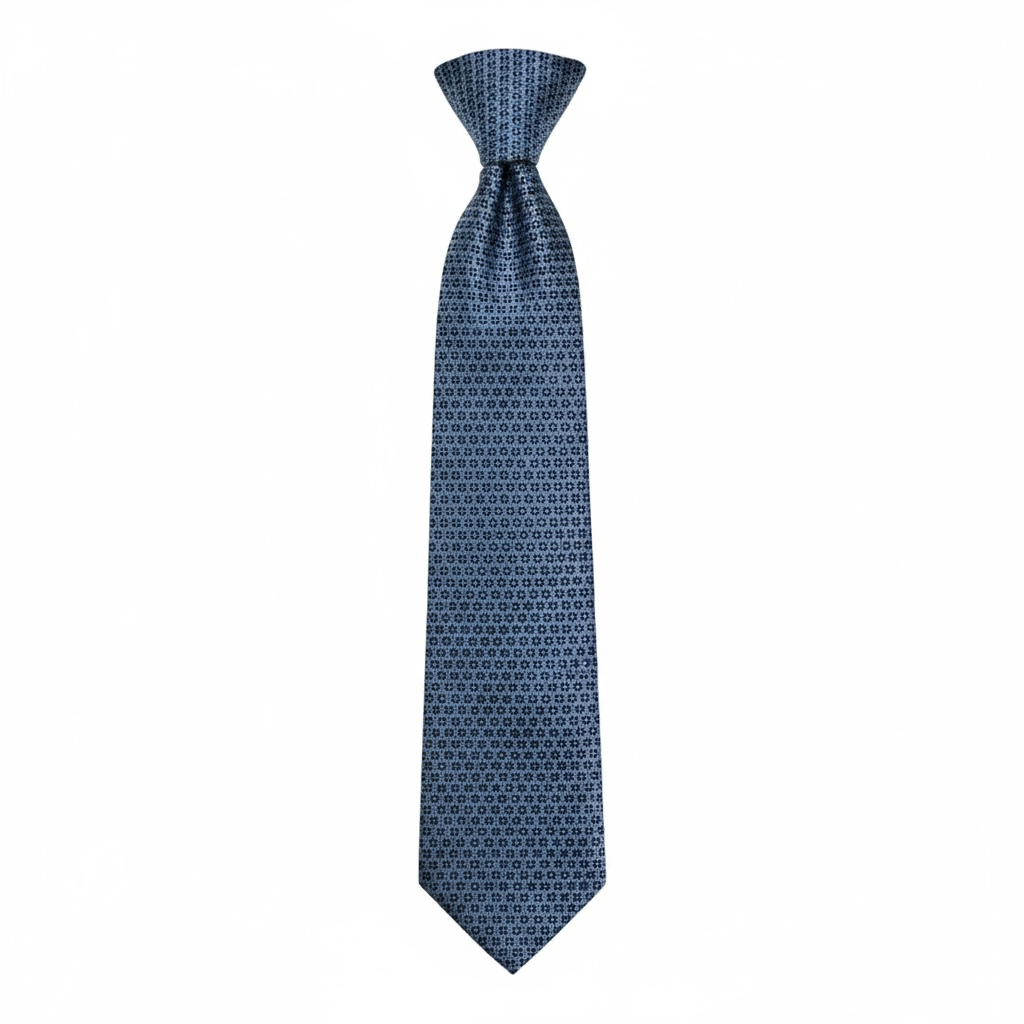 🔹 Hermès Luxury Silk Tie – Blue Geometric Pattern 👔✨ | Designer Men’s Necktie