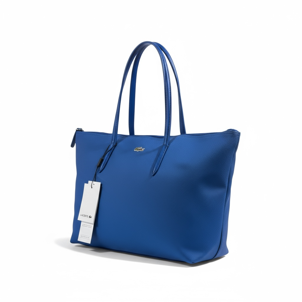 Lacoste Classic Blue Tote Bag – Sporty Chic Everyday Essential 💙🐊