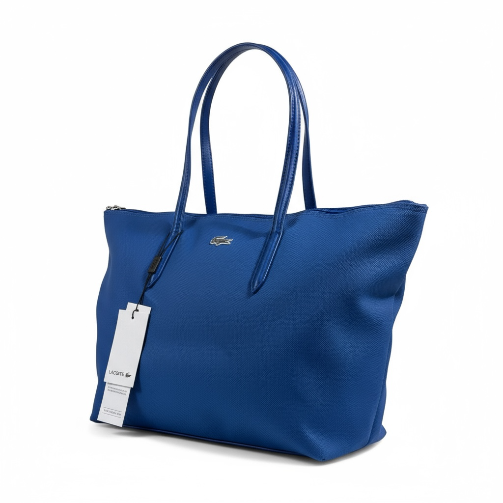 Lacoste Classic Blue Tote Bag – Sporty Chic Everyday Essential 💙🐊