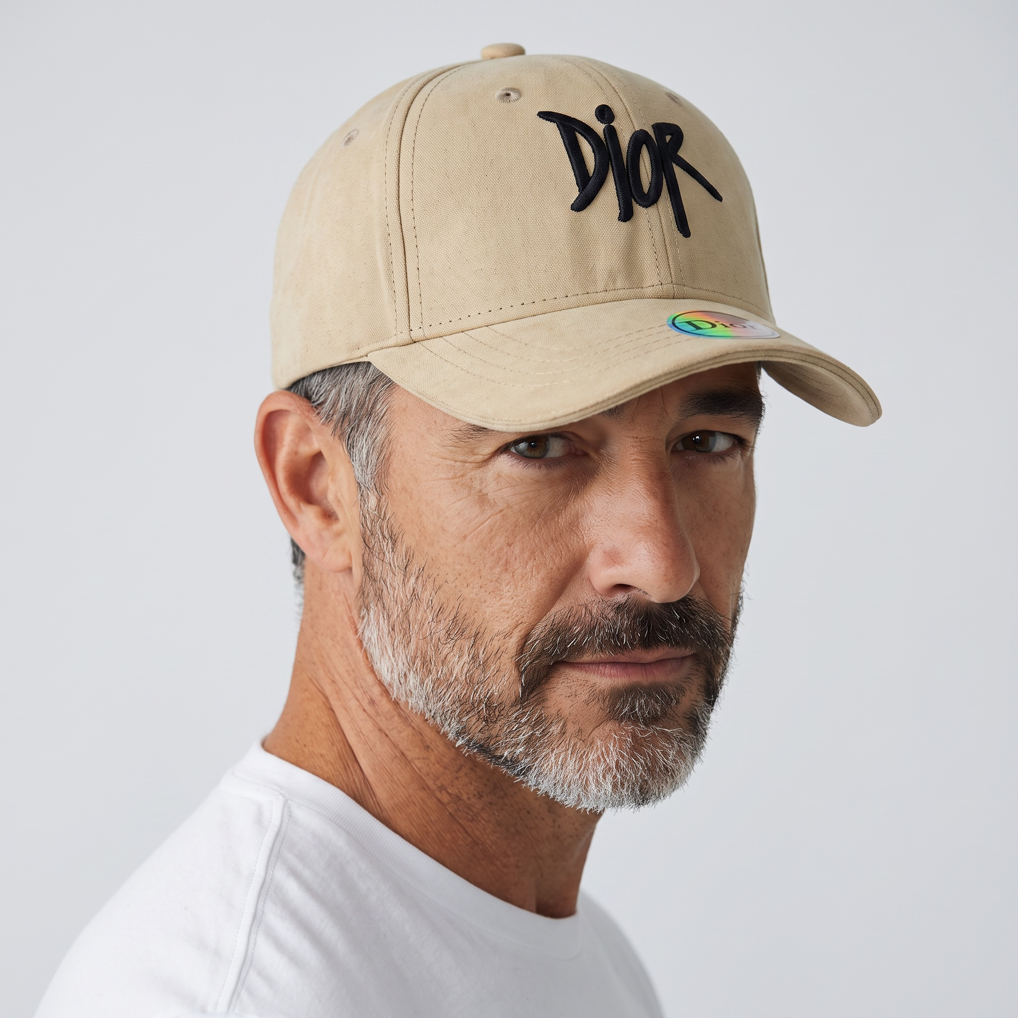 🧢 DIOR Signature Beige Suede Baseball Cap 🤎✨