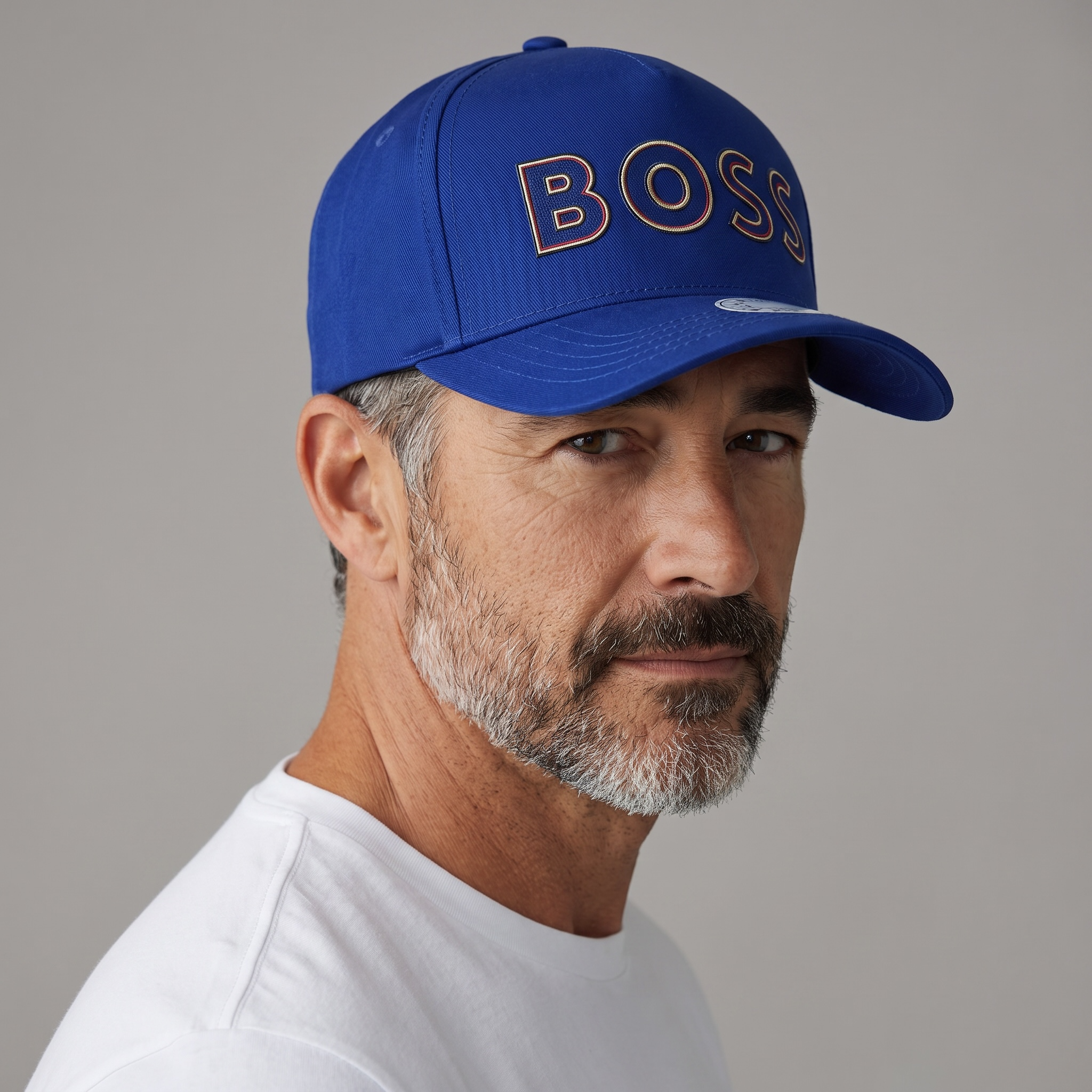🧢 BOSS Electric Blue Logo Cap – Bold Color, Iconic Style