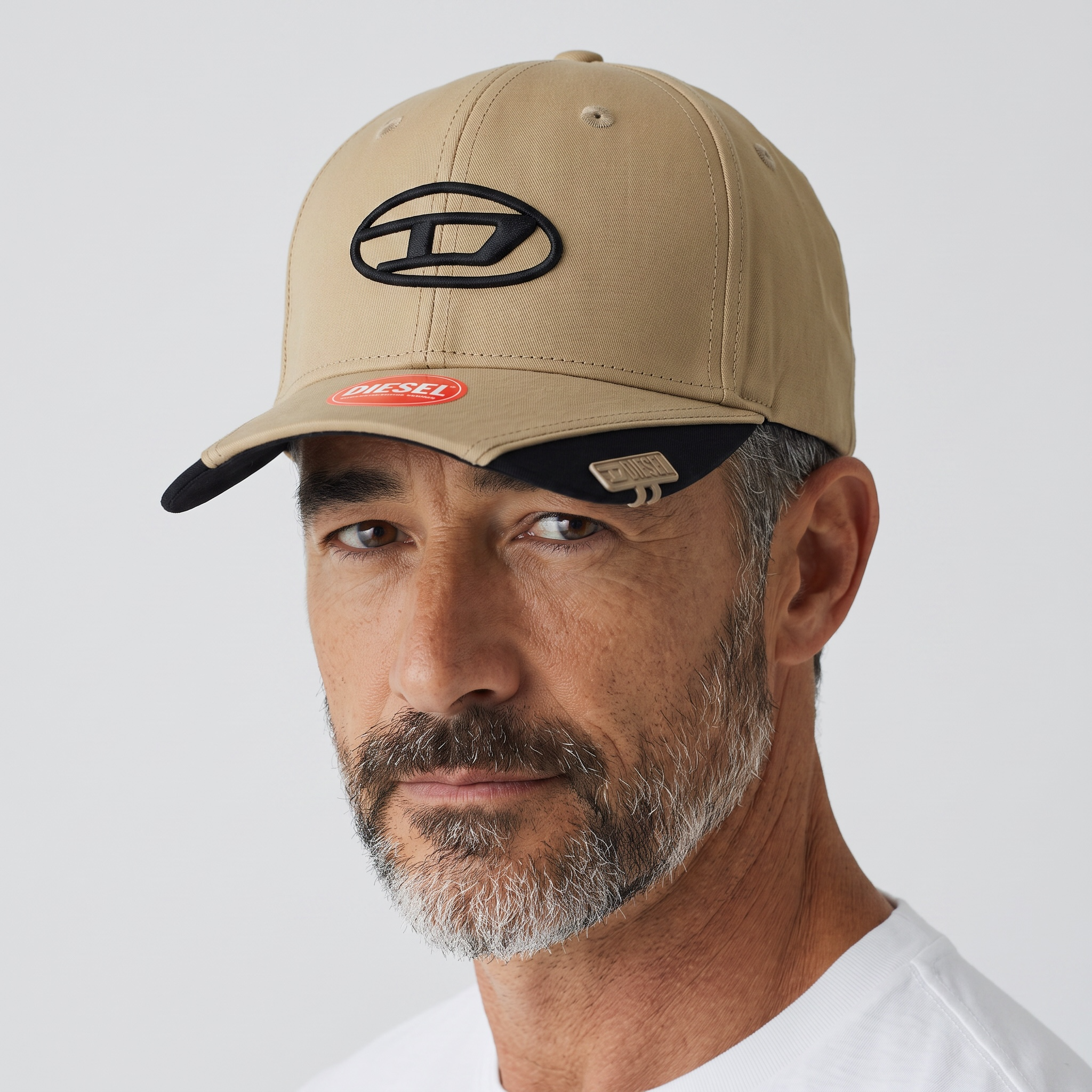 DIESEL Beige Logo Cap 🏜️ | Sleek Minimal Streetwear