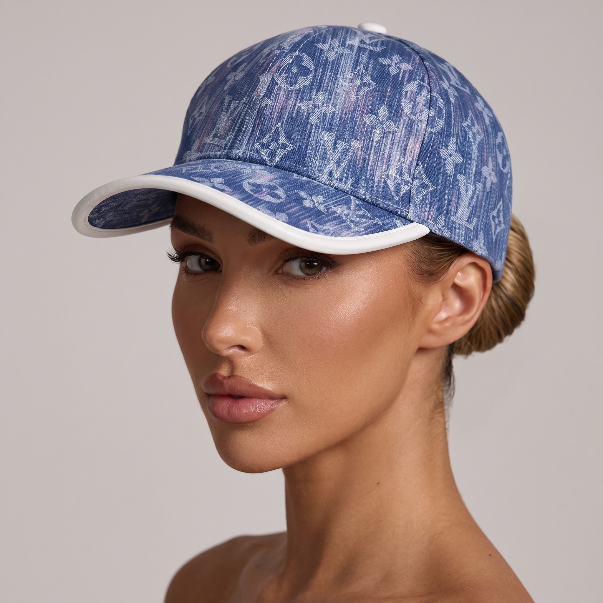 🧢💙 Louis Vuitton Monogram Denim Baseball Cap ✨