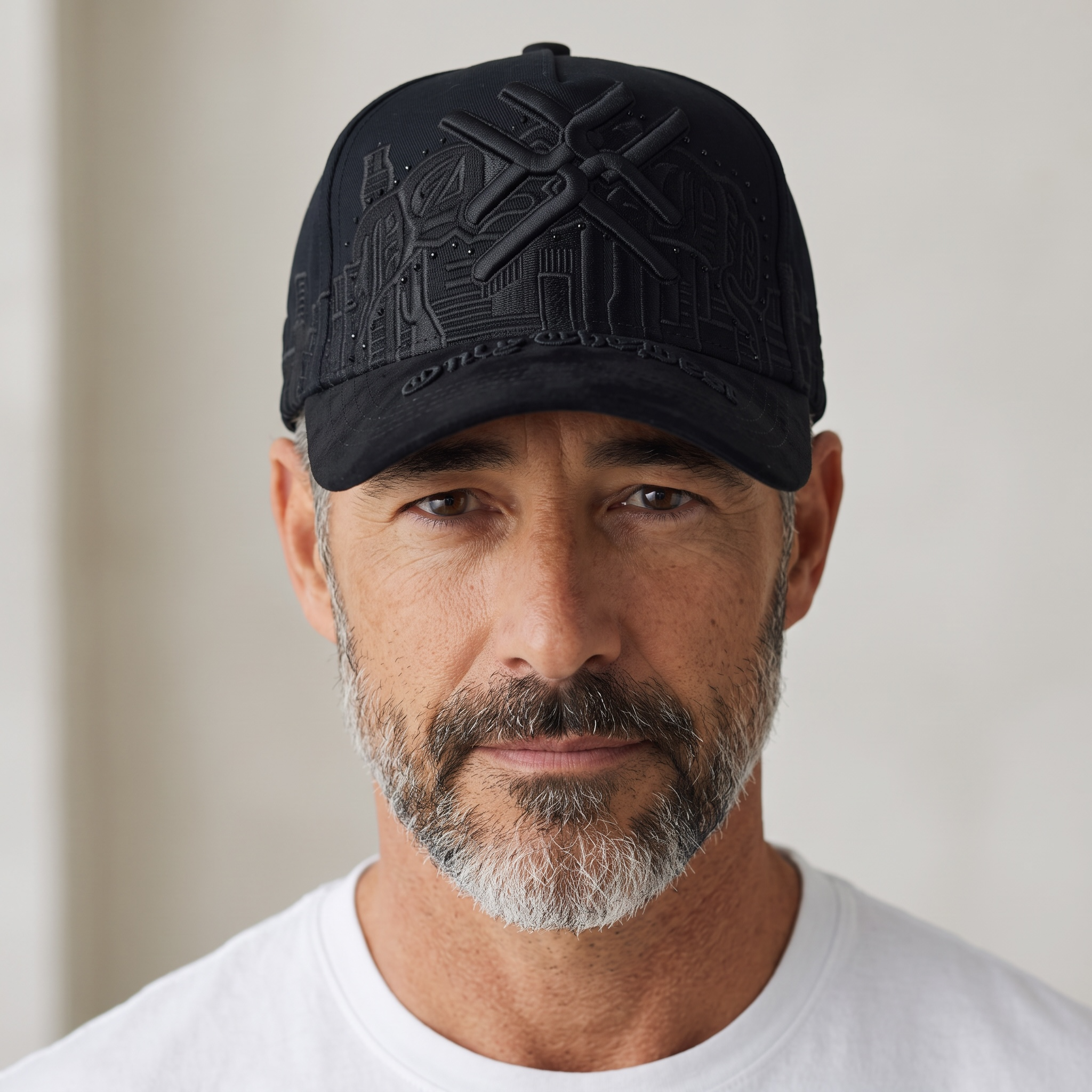 ๐งข Black Embossed Luxury Baseball Cap