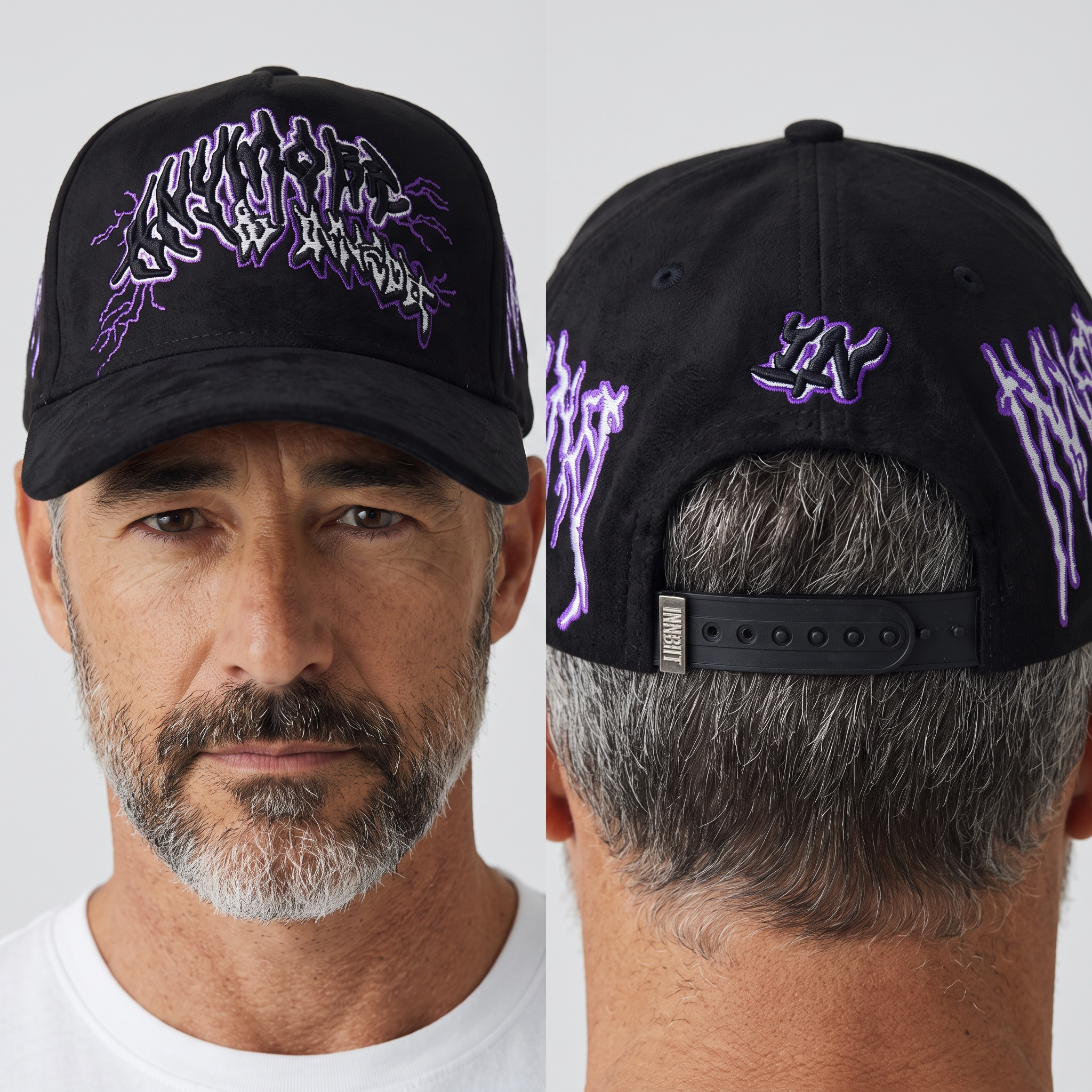 ๐งข Purple Graphic Streetwear Snapback Cap