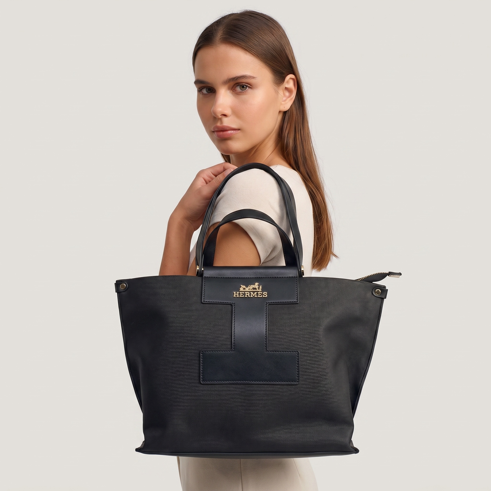 š¤ HermĆØs-Inspired Tote Set ā Noir Elegance Edition š¤