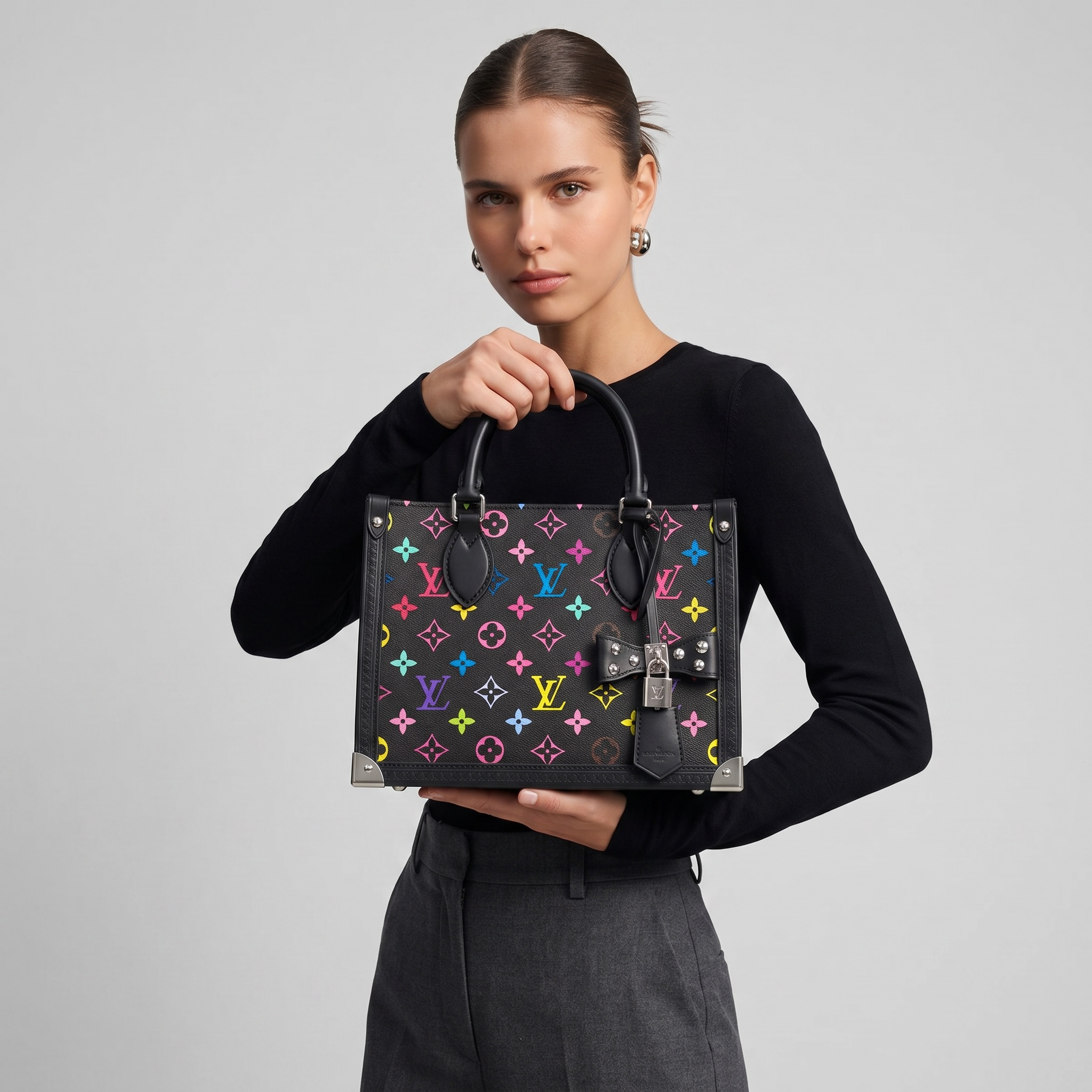 LOUIS VUITTON Onthego PM – Black Multicolor Edition 🖤🌈