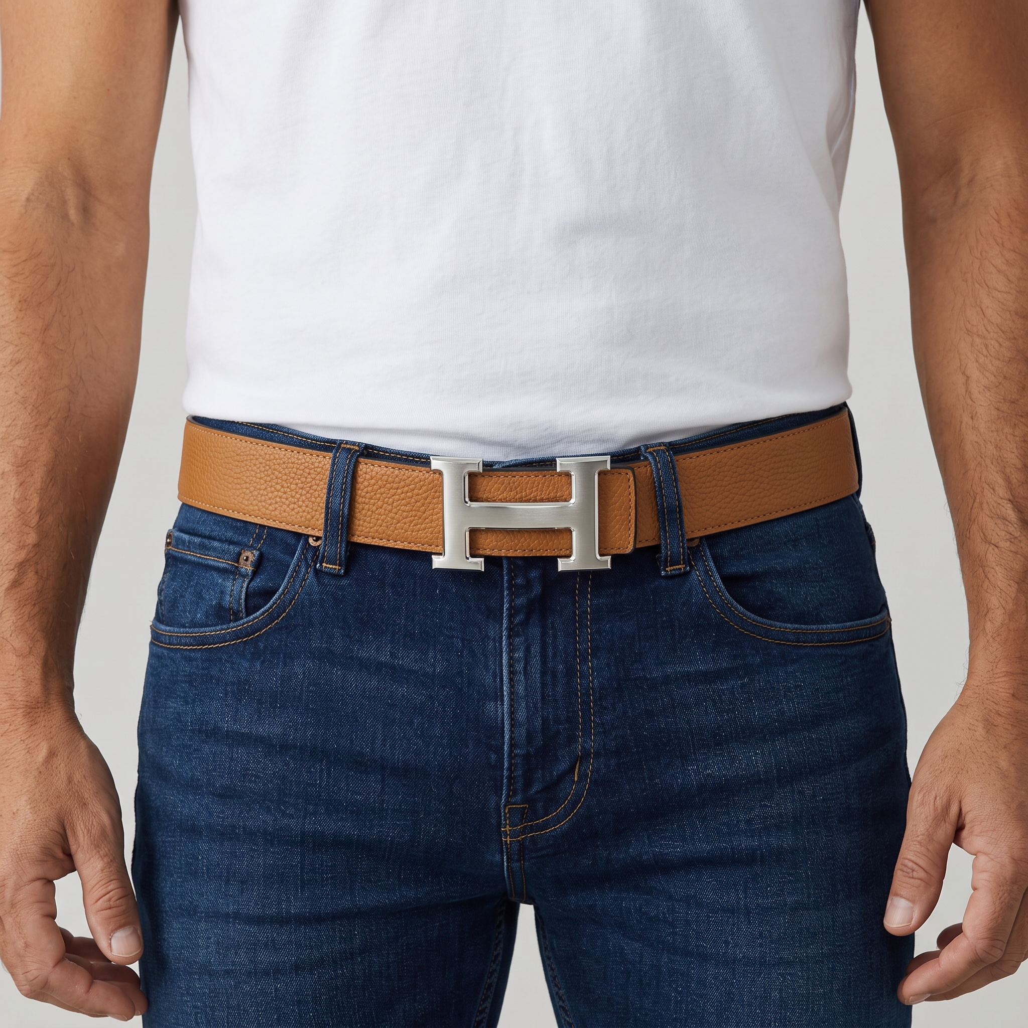 Hermès Inspired Brown H Buckle Belt 🤎✨ Luxury Reversible Designer Style Belt