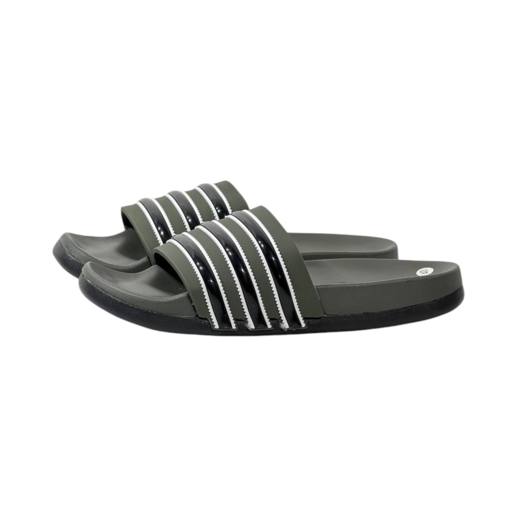🩴 Adidas Adilette Comfort Slides – Triple Stripe Edition 🖤🤍✨ - MASTERPIECE