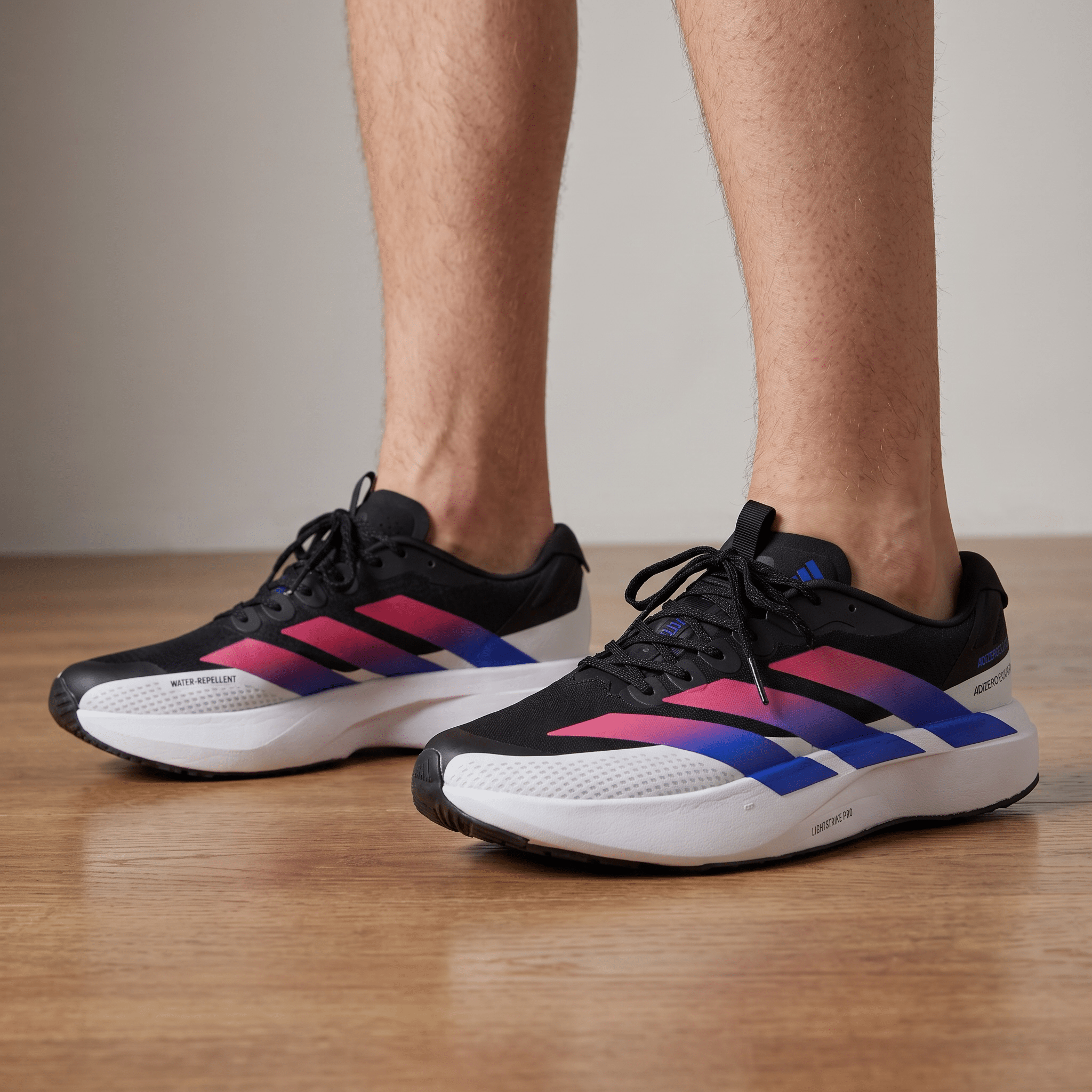 Adidas Adizero Adios Pro – Black / Red / Blue - MASTERPIECE