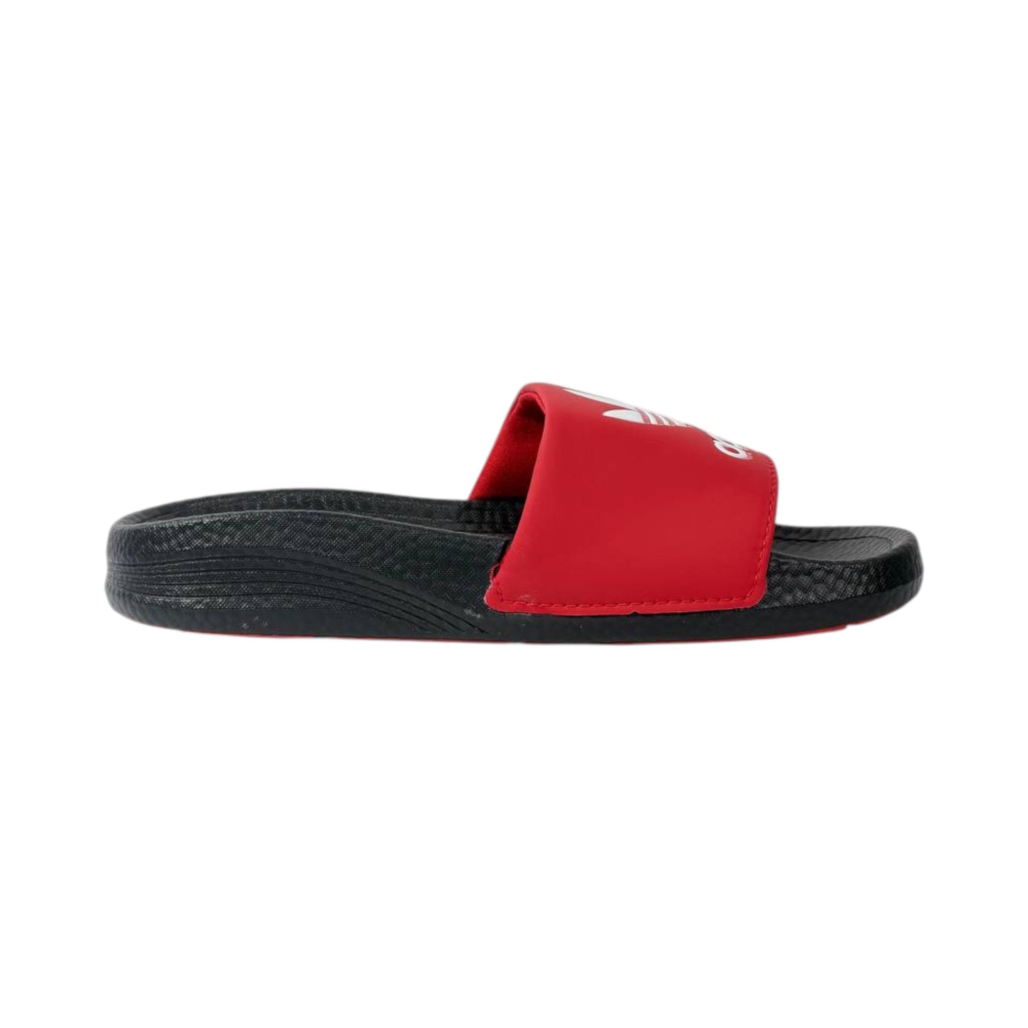 🔴 Adidas Originals Trefoil Slides – Red Statement Edition ❤️🖤✨ - MASTERPIECE