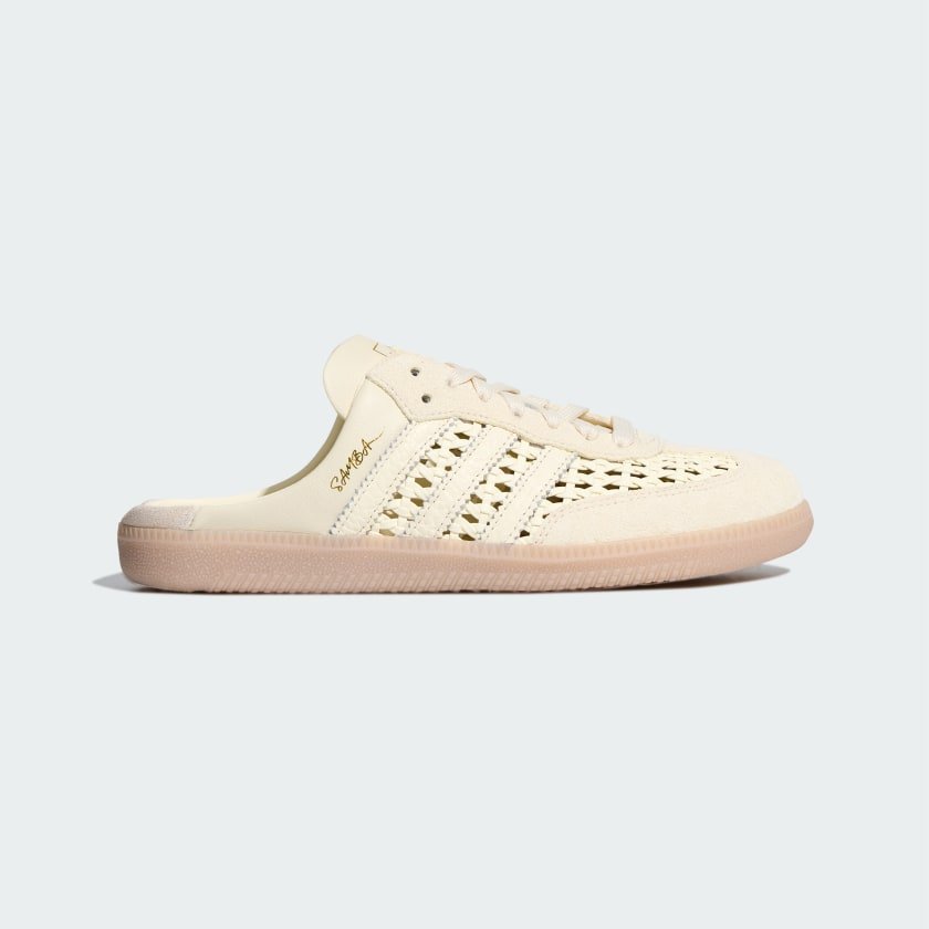 Adidas Samba Mule – Cream Woven Slip-On 👟 - MASTERPIECE