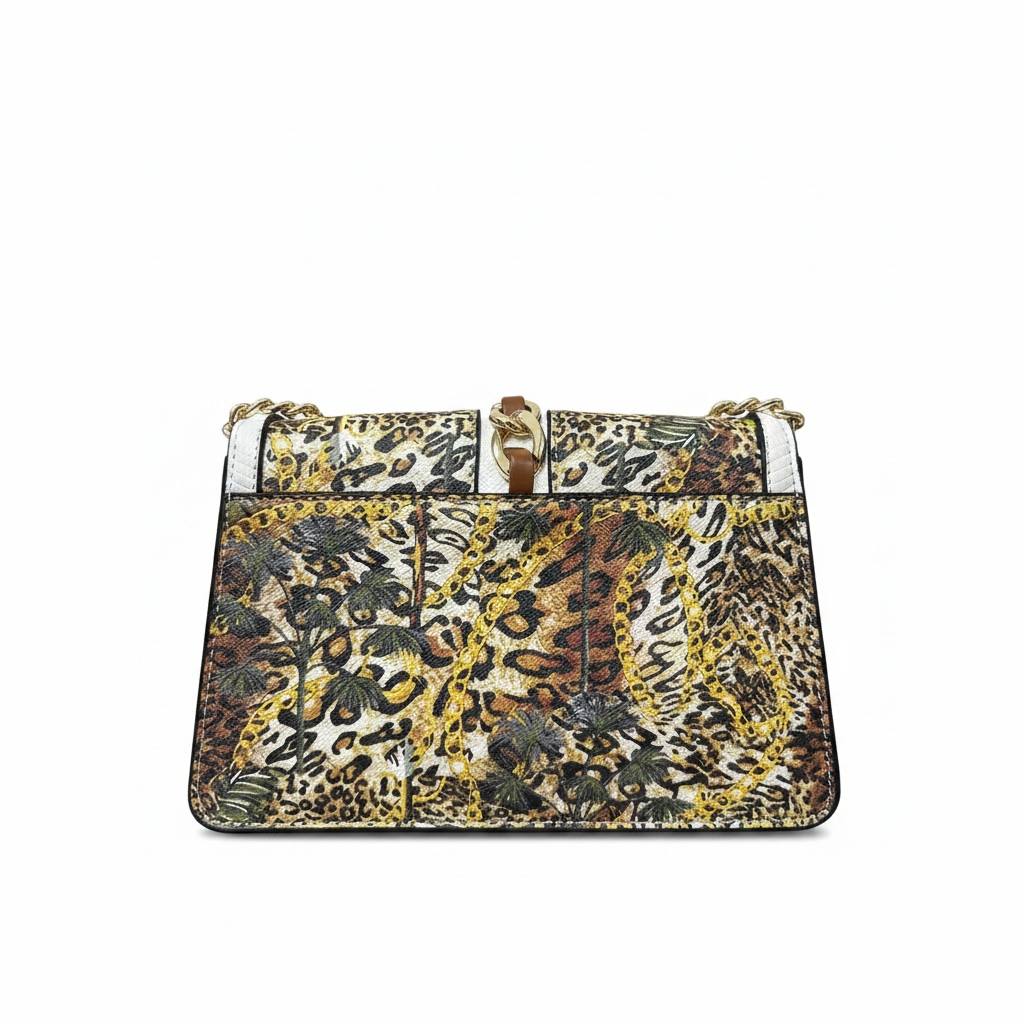 ALDO Panther Charm Floral Studded Shoulder Bag 🐆✨ Luxury Statement Crossbody Purse - MASTERPIECE