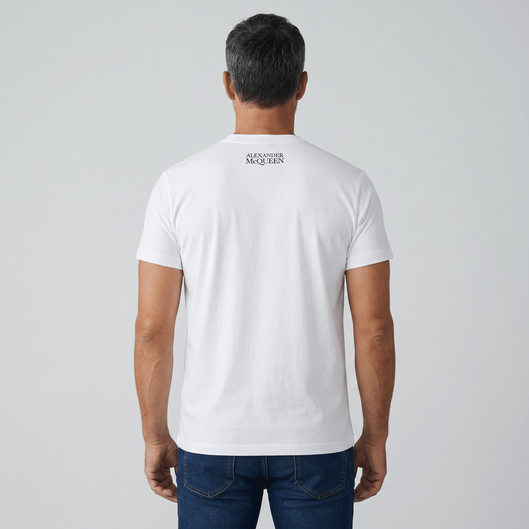 Alexander McQueen Graphic Logo T-Shirt – White Edition 🤍🎨 | Premium Designer Streetwear - MASTERPIECE
