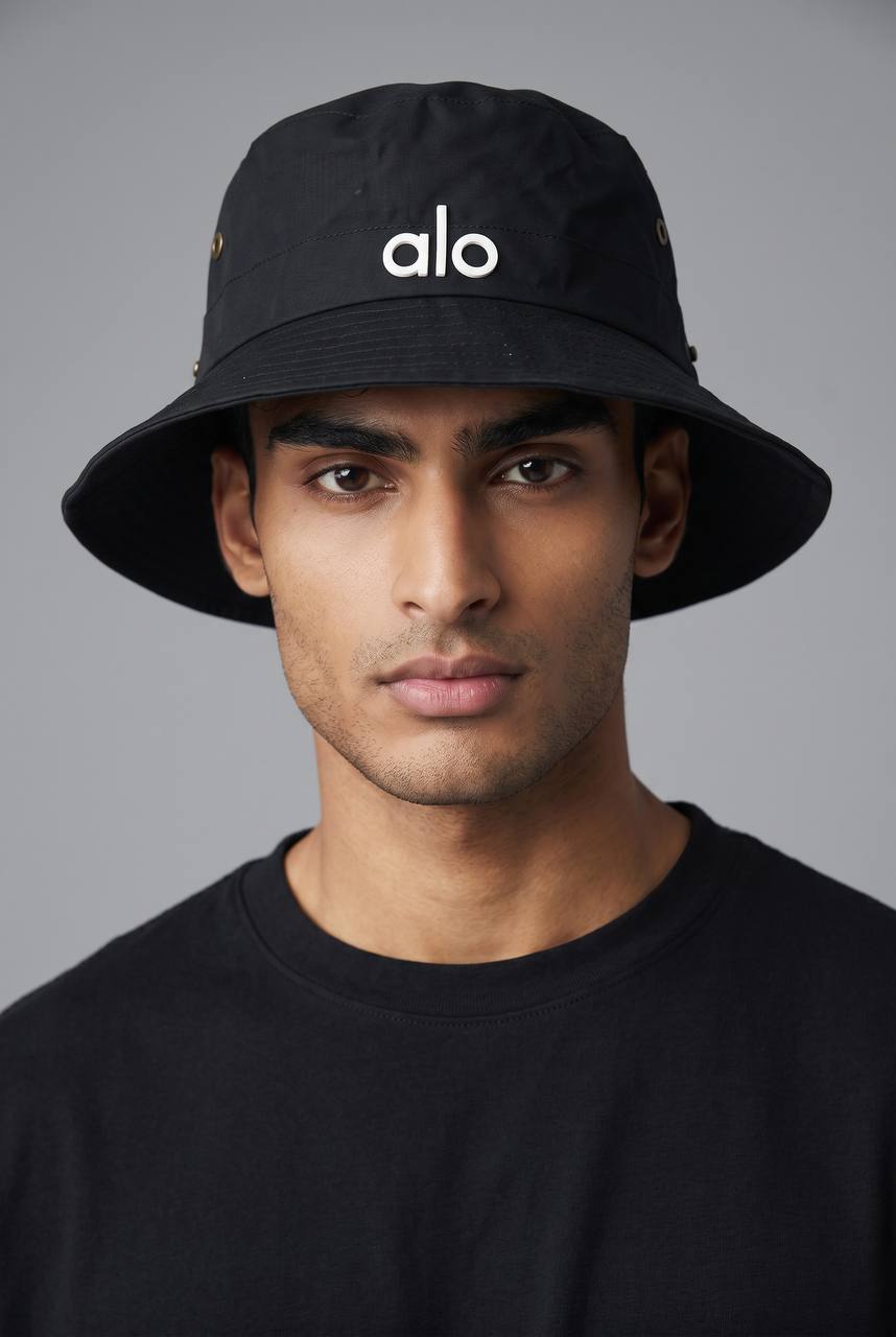 ALO Black Bucket Hat 🖤 | Minimal Streetwear Essential - MASTERPIECE