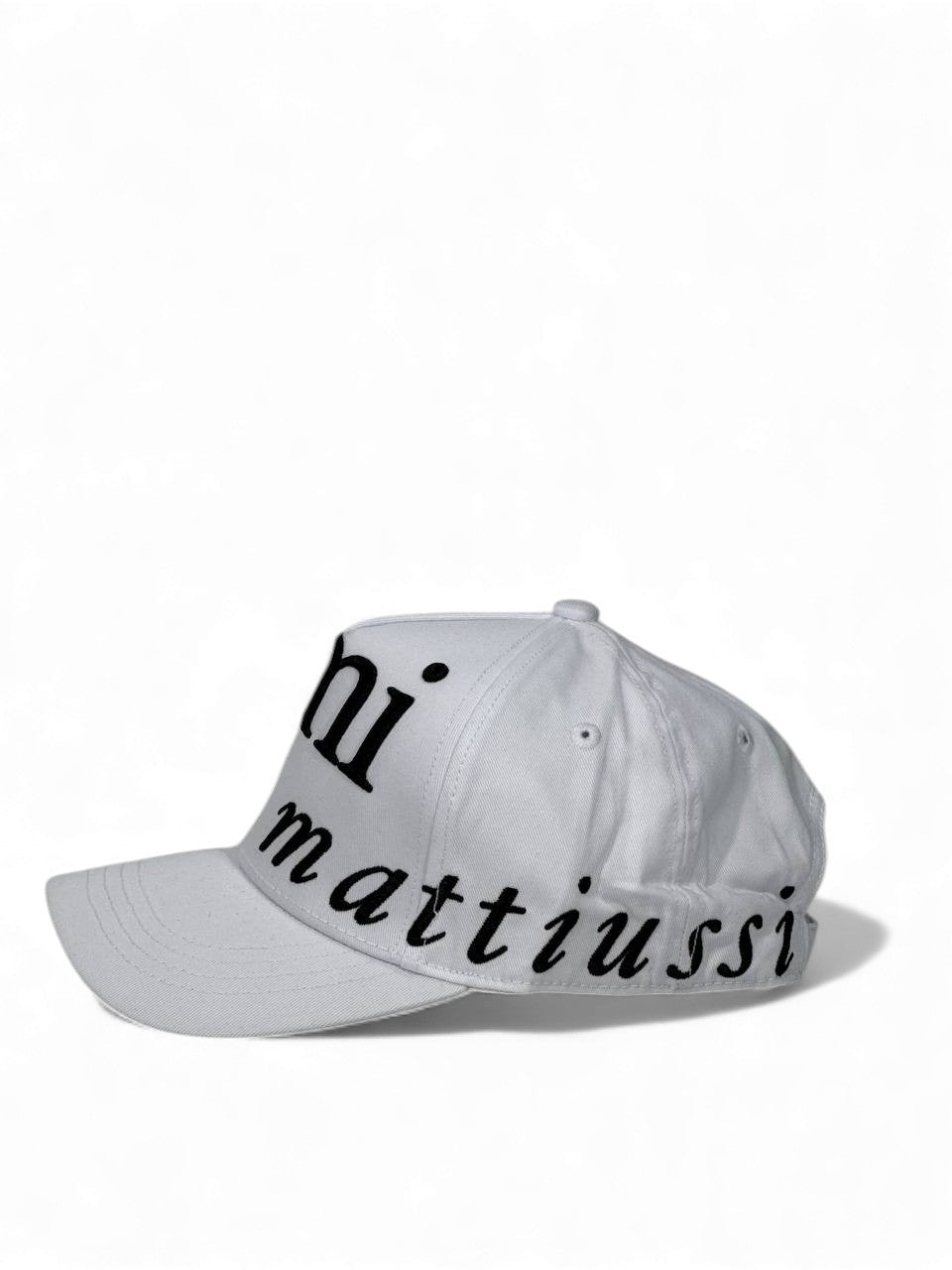 AMI Paris Script Logo Cap — White - MASTERPIECE