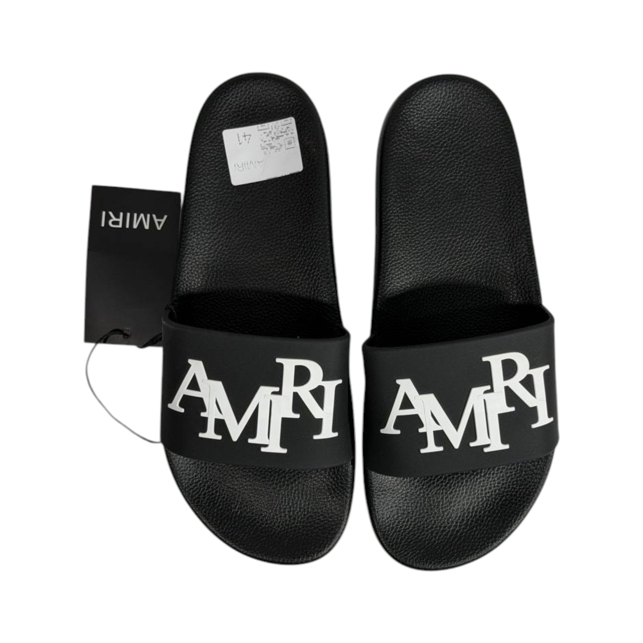 Amiri Black Slides – Bold Luxury Comfort Sandals 🖤🔥 - MASTERPIECE