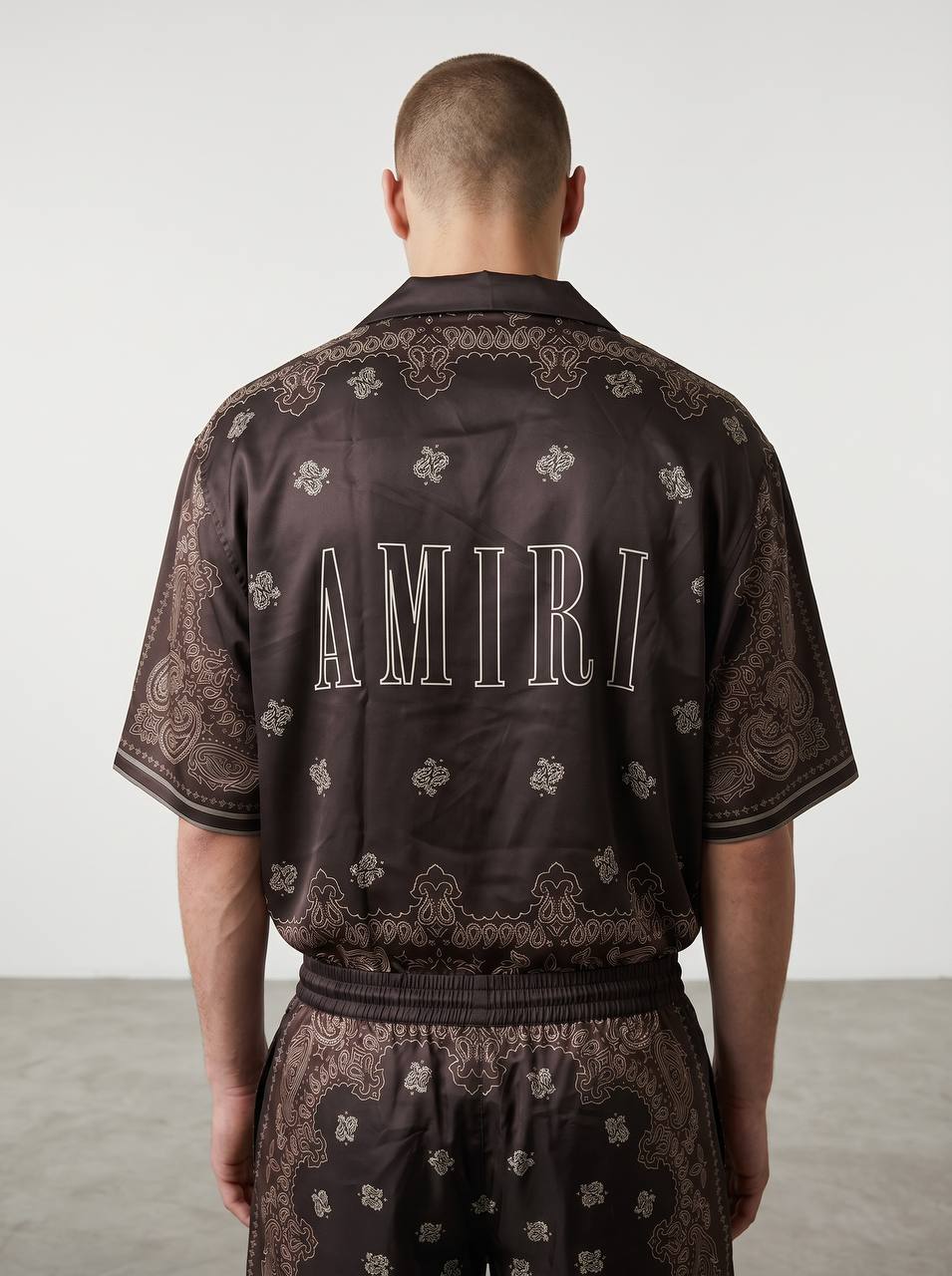 Amiri Brown Paisley Co-Ord Set – Luxury Summer Resort Fit 🤎✨ - MASTERPIECE