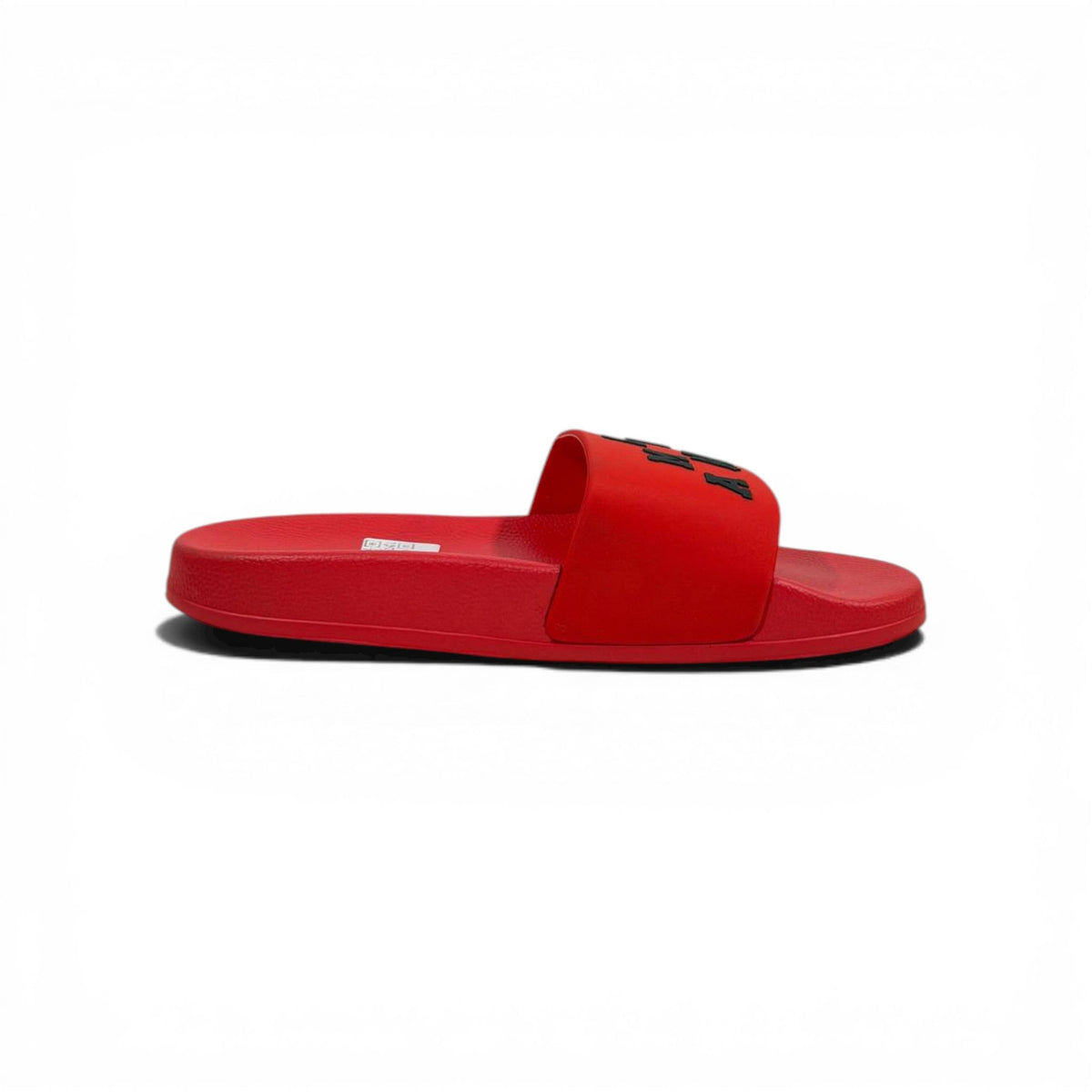 AMIRI Luxury Red Slide Sandals – Bold Logo Design & Statement Streetwear 👟🔥 - MASTERPIECE