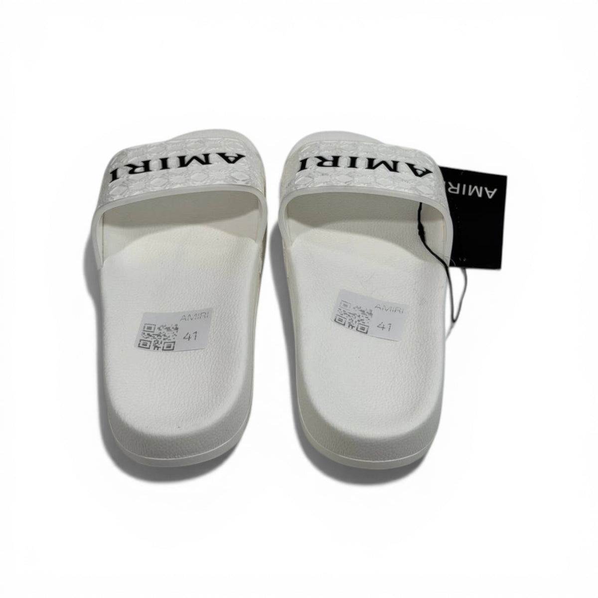 AMIRI Luxury White Slide Sandals – Minimal Designer Comfort & Everyday Style 👟✨ - MASTERPIECE